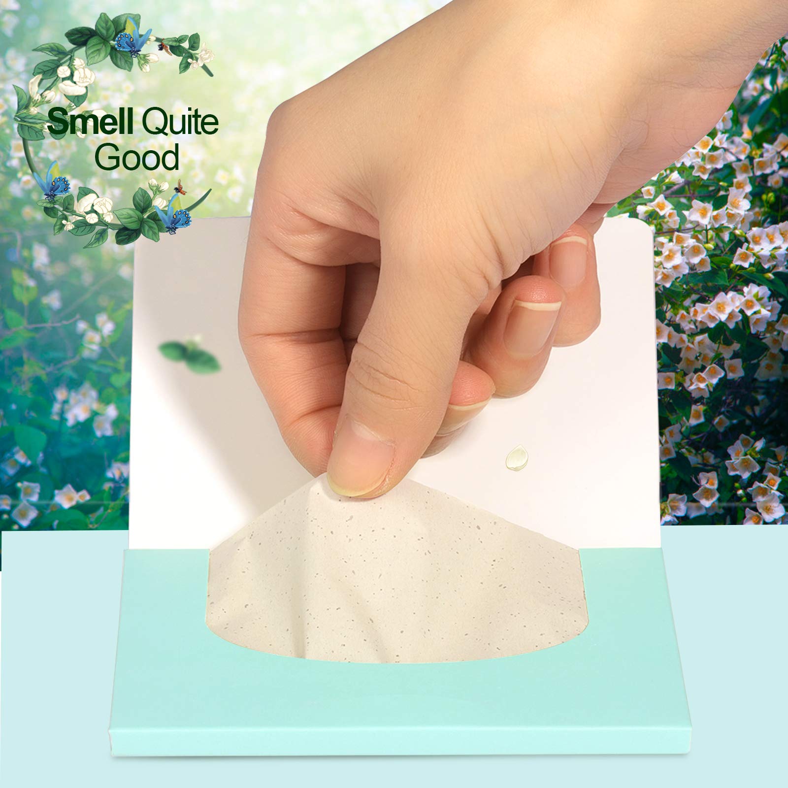 Teenitor Oil Blotting Papers For Face, 100 Sheets Jasmine Oil Blotting Sheets For Oily Skin, Oil Control Film Oil Absorbing Shee