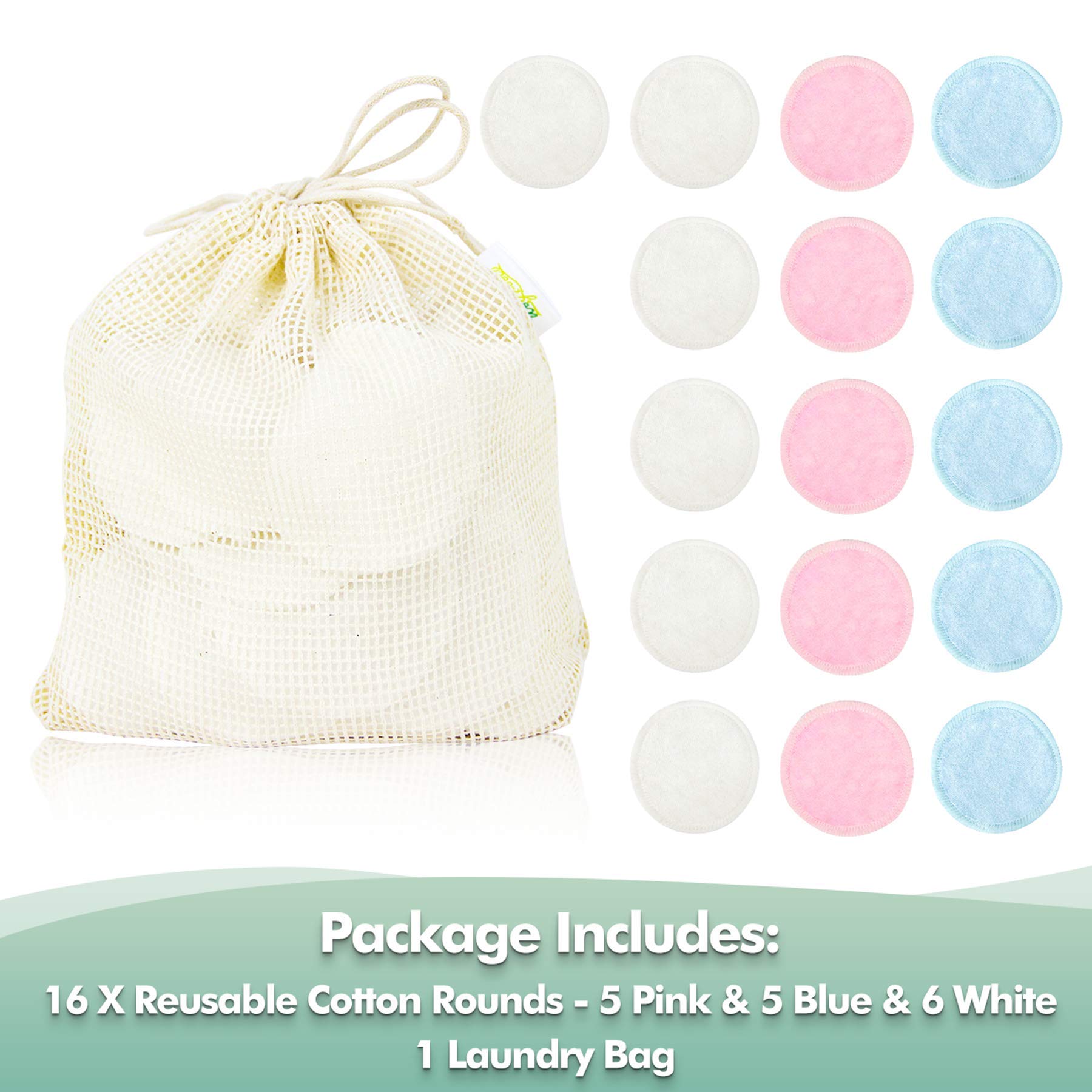 Wegreeco Cotton Rounds Reusable -Reusable Makeup Remover Pads For All Skin - Cotton Cloth For Removing Makeup - Reusable Dog Eye
