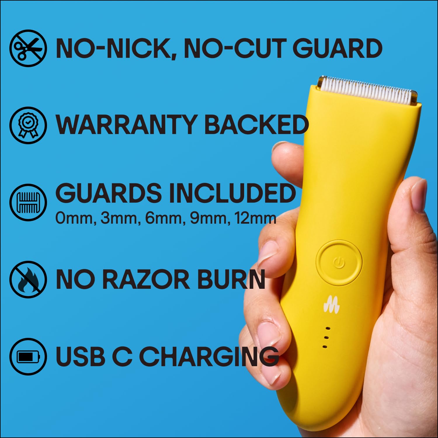 Meridian Premium Trimmer For Men And Women, Usb C Charging, Travel Lock, 6 Colors Available, Solar