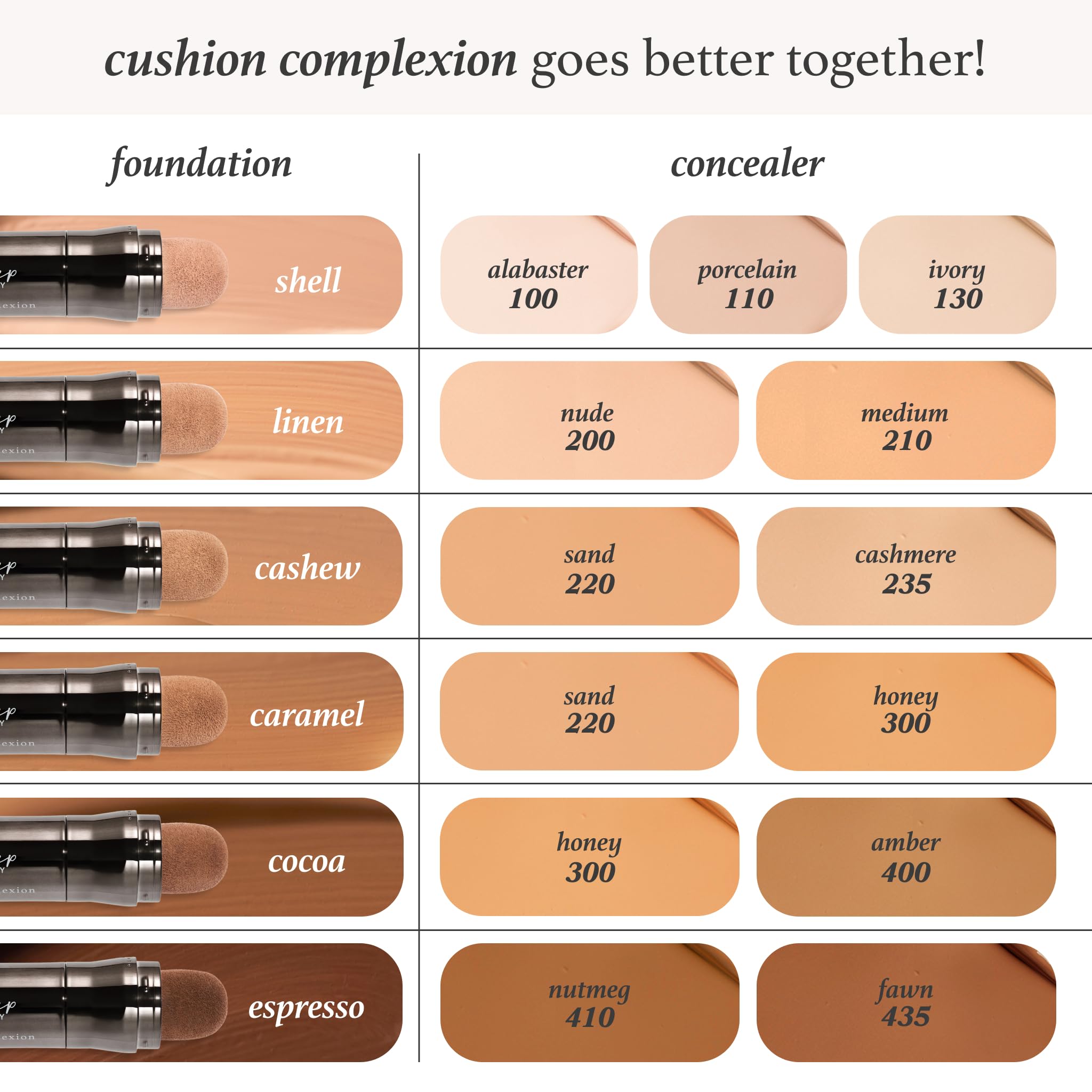 Julep Cushion Complexion Medium Coverage Foundation - Shell | Covers, Brightens & Evens Skin Tone | On-The-Go Cushion Applicator