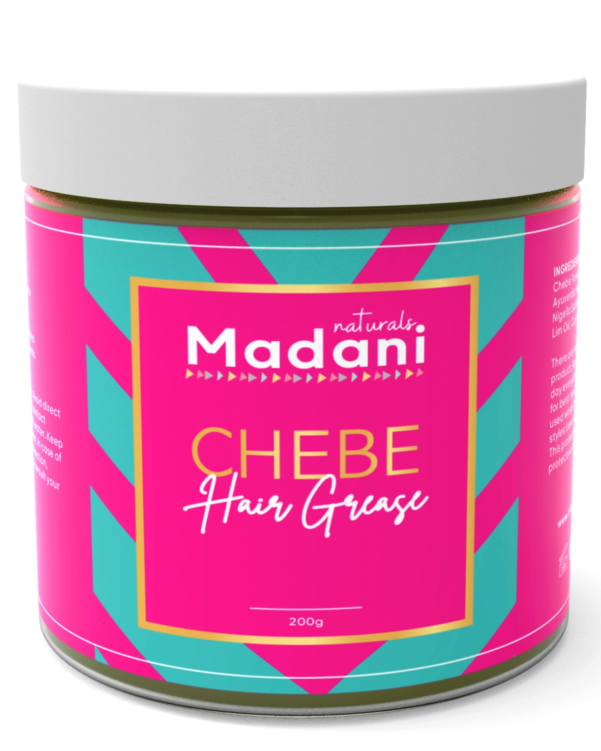 Chebe Hair Growth Grease with Rosemary Oil - Hair Thinning and Hairloss Treatment for Men & Women, Vegan Hair Regrowth Butter, S