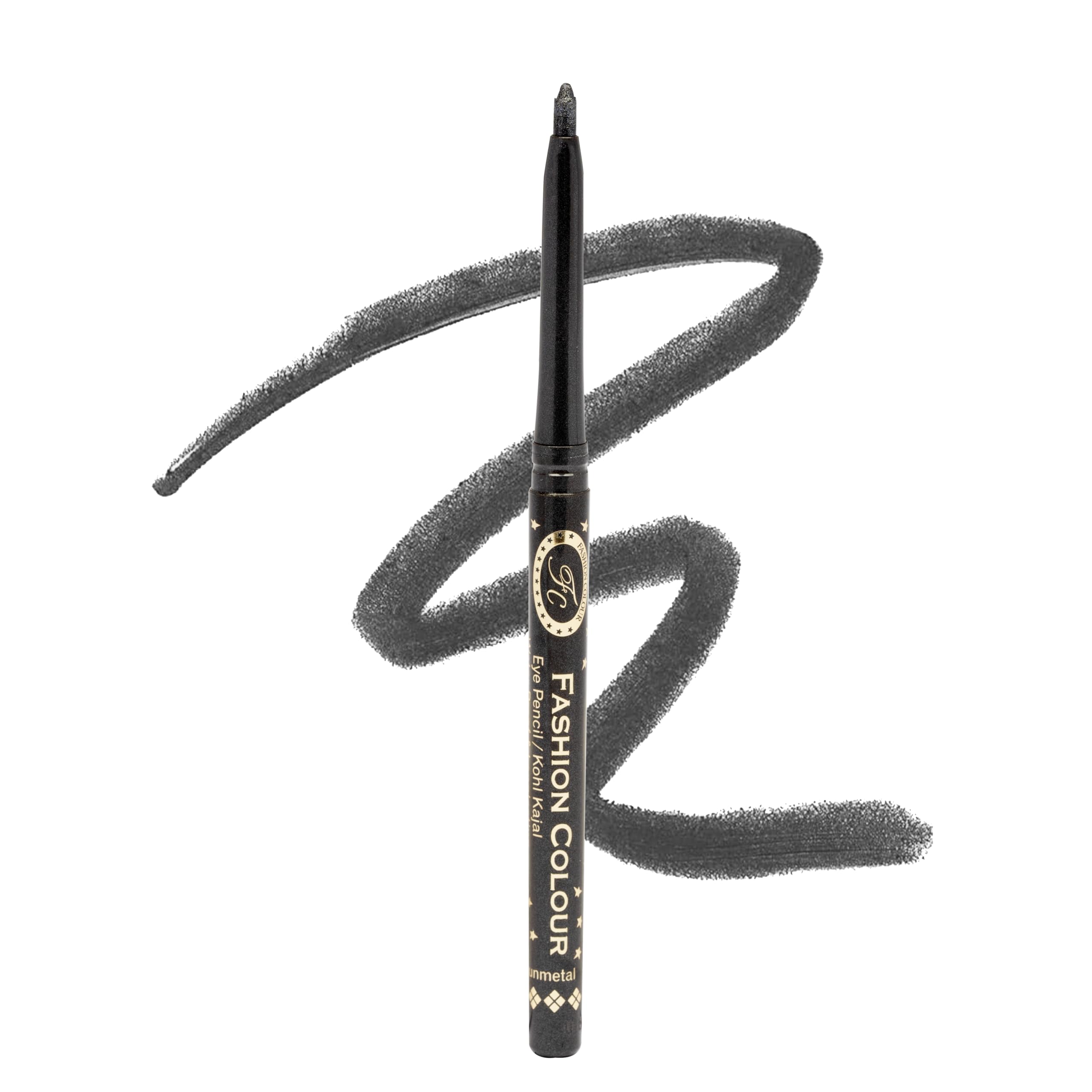 Fashion Colour Intense Revolving Kajal | High Impact Intense Color In 1 Stroke | 12 Hr Long Stay | Matte & Mettalic Finish | Sof
