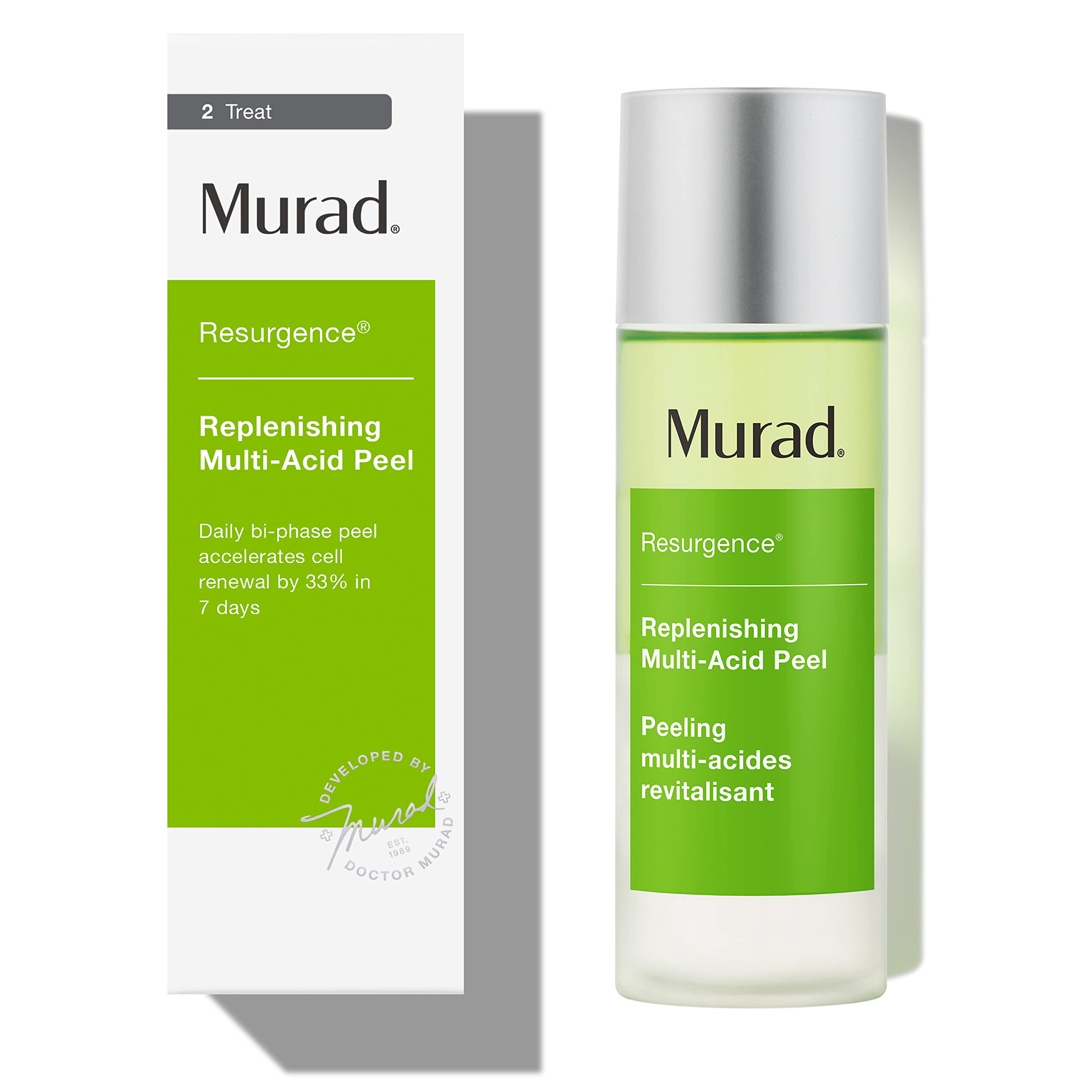 Murad Replenishing Multi-Acid Peel - Resurgence AHA/BHA Salicylic and Glycolic Acid Peel - Skin Renewing Face Peel - Daily Facia