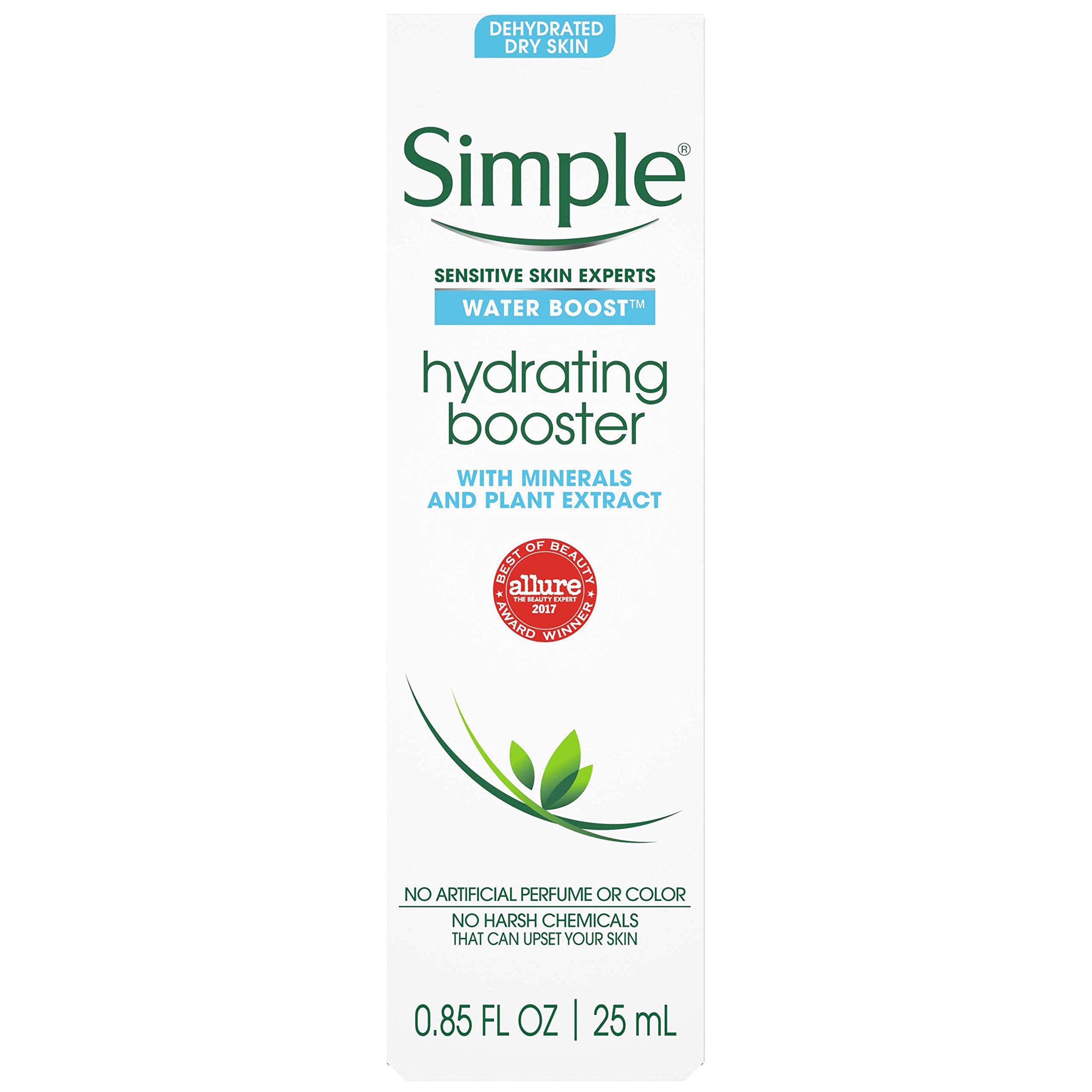 Simple Water Boost Hydrating Booster Sensitive Skin 1 Oz
