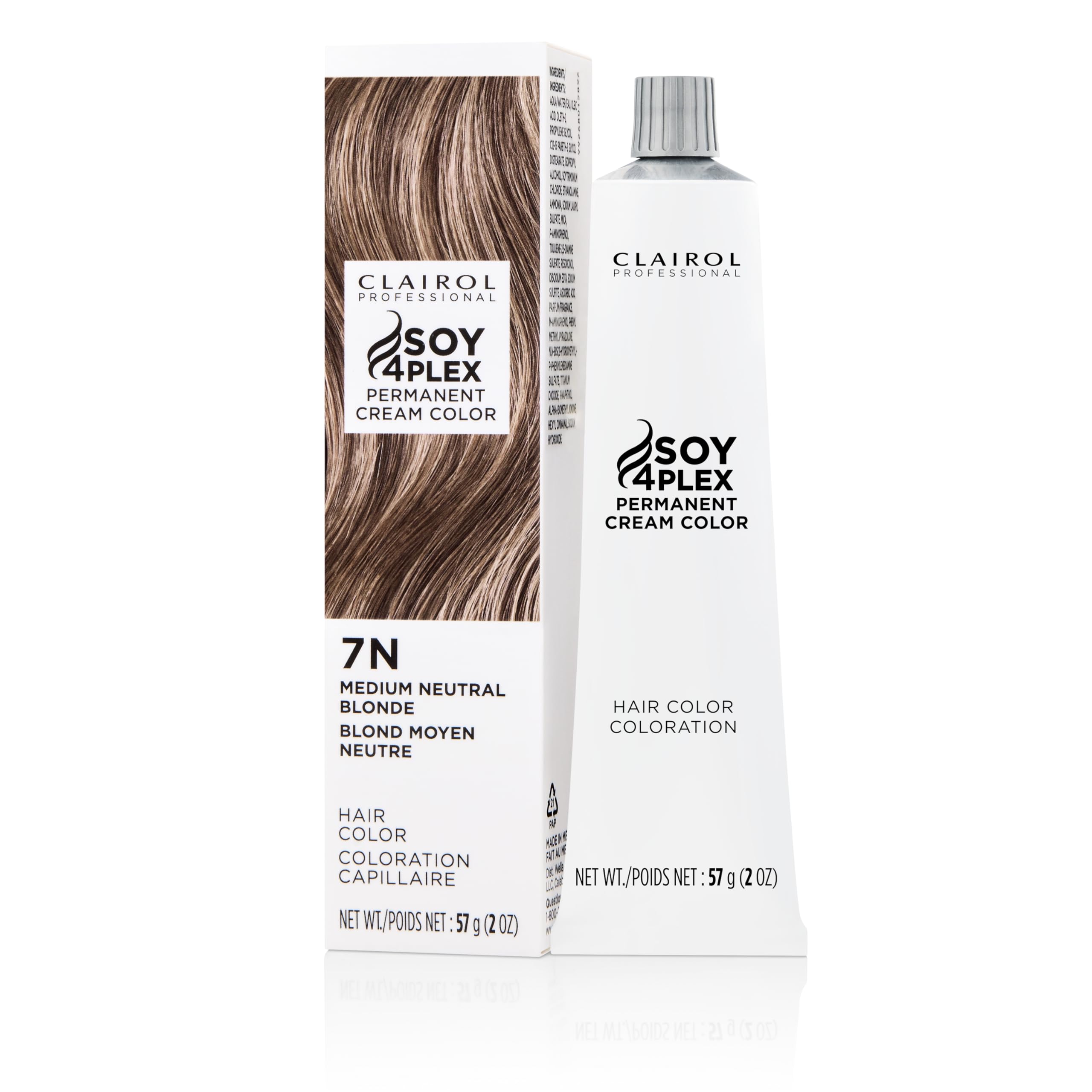Clairol Professional Crme Permanente, 7n Med Neutral Blonde, 2 oz. - Packaging May Vary