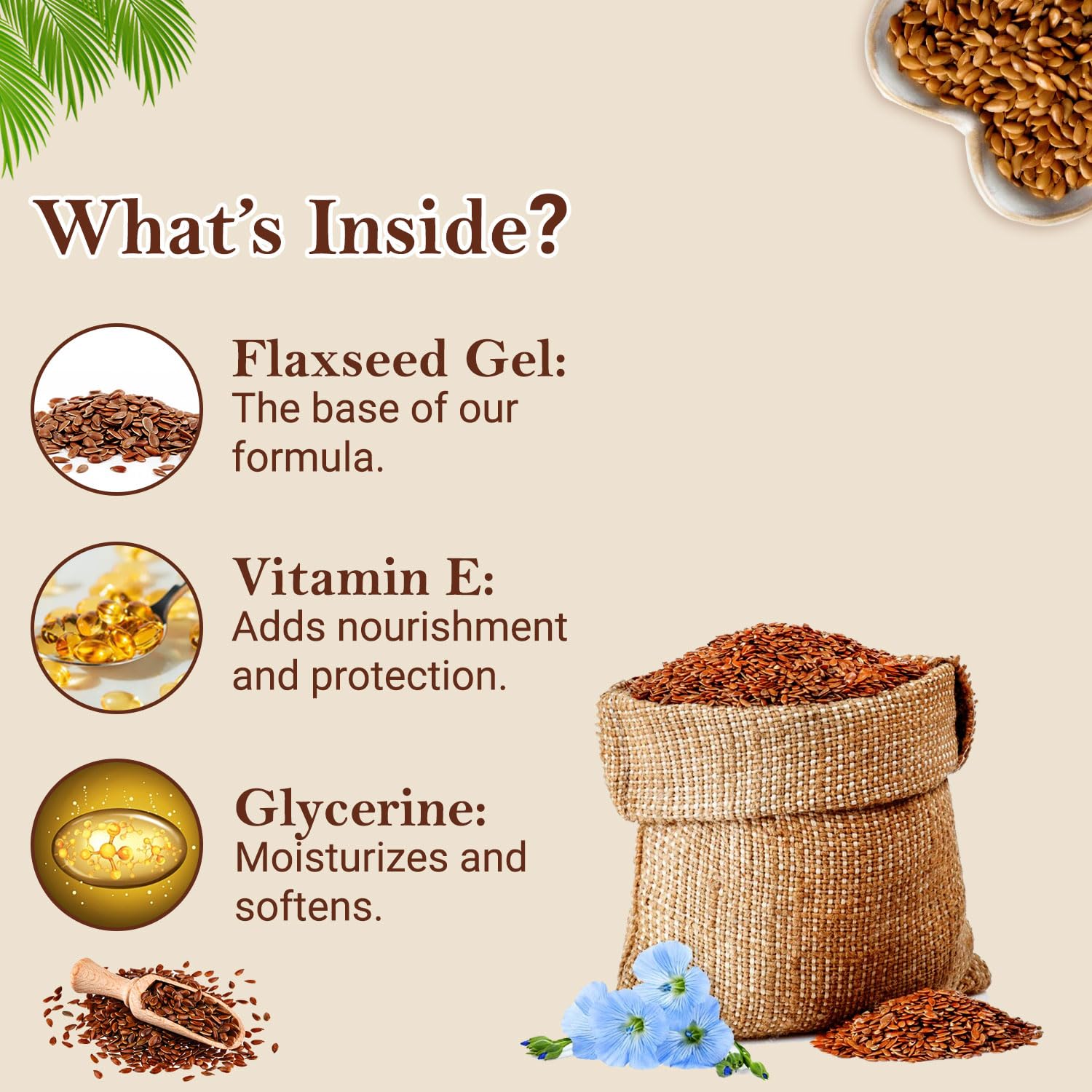 Organic Netra Pure Flaxseed Gel With Vitamin E For Hair & Skin, Strengthens & Nourishes Hair & Skin Health, Safe & Mild for All
