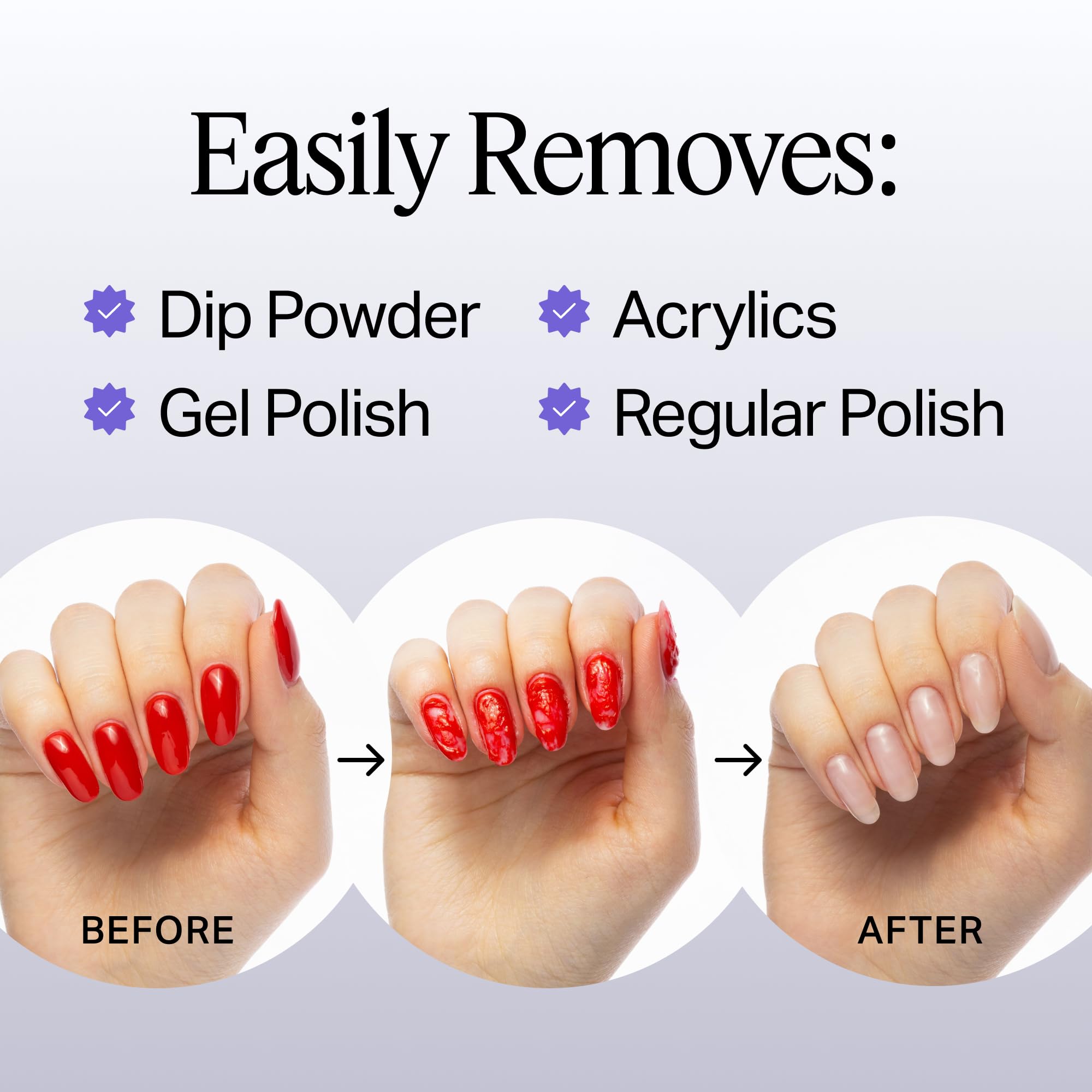 Nailboo 100% Acetone Nail Polish Remover, Gel Polish Remover for Nails, Pure Acetone Polish and Dip Powder Remover, Nail Salon Q