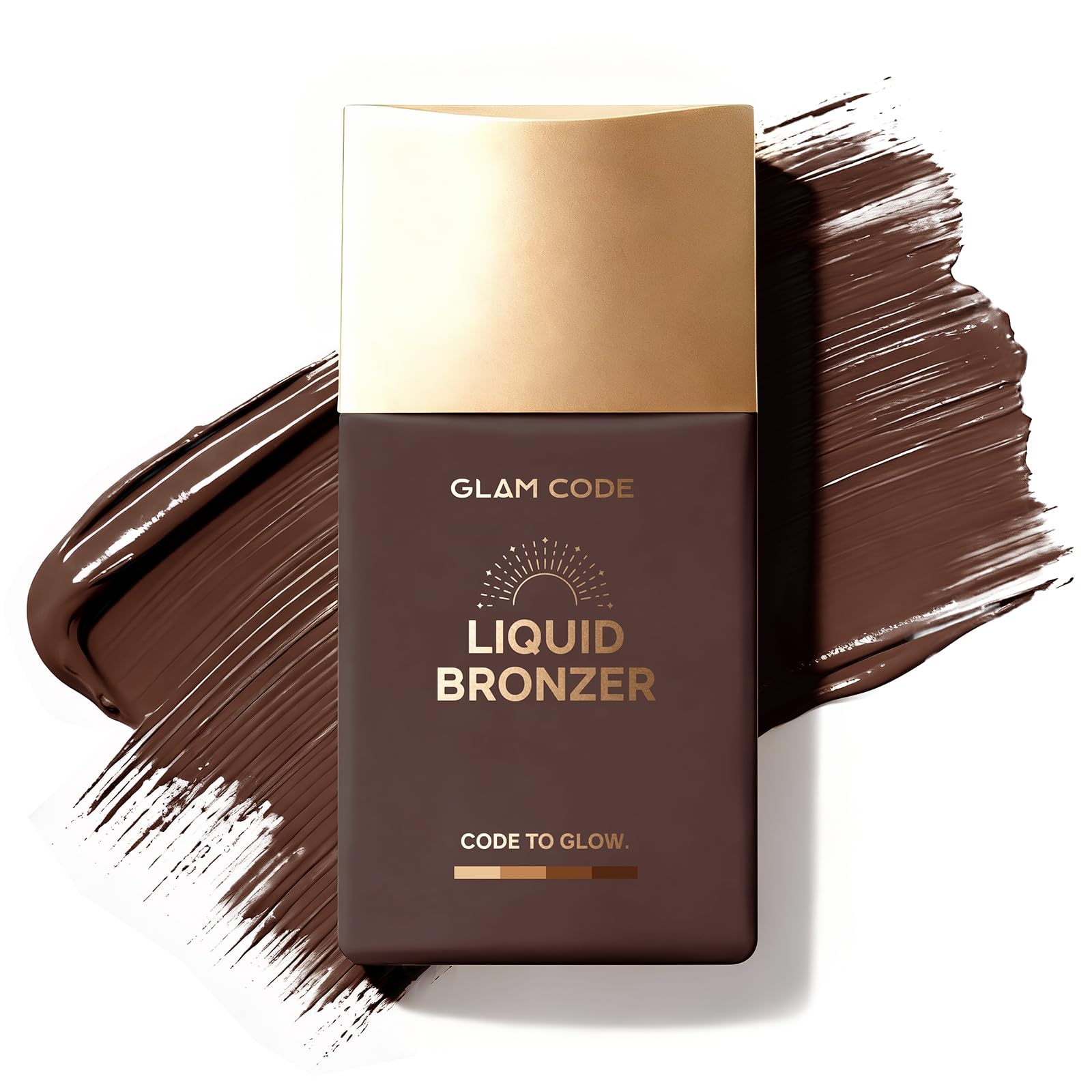 GLAM CODE Liquid Face Bronzer Drops  SunKissed Glow Face Contour Infused with Sodium Hyaluronate & Glycerin, Buildable & Long