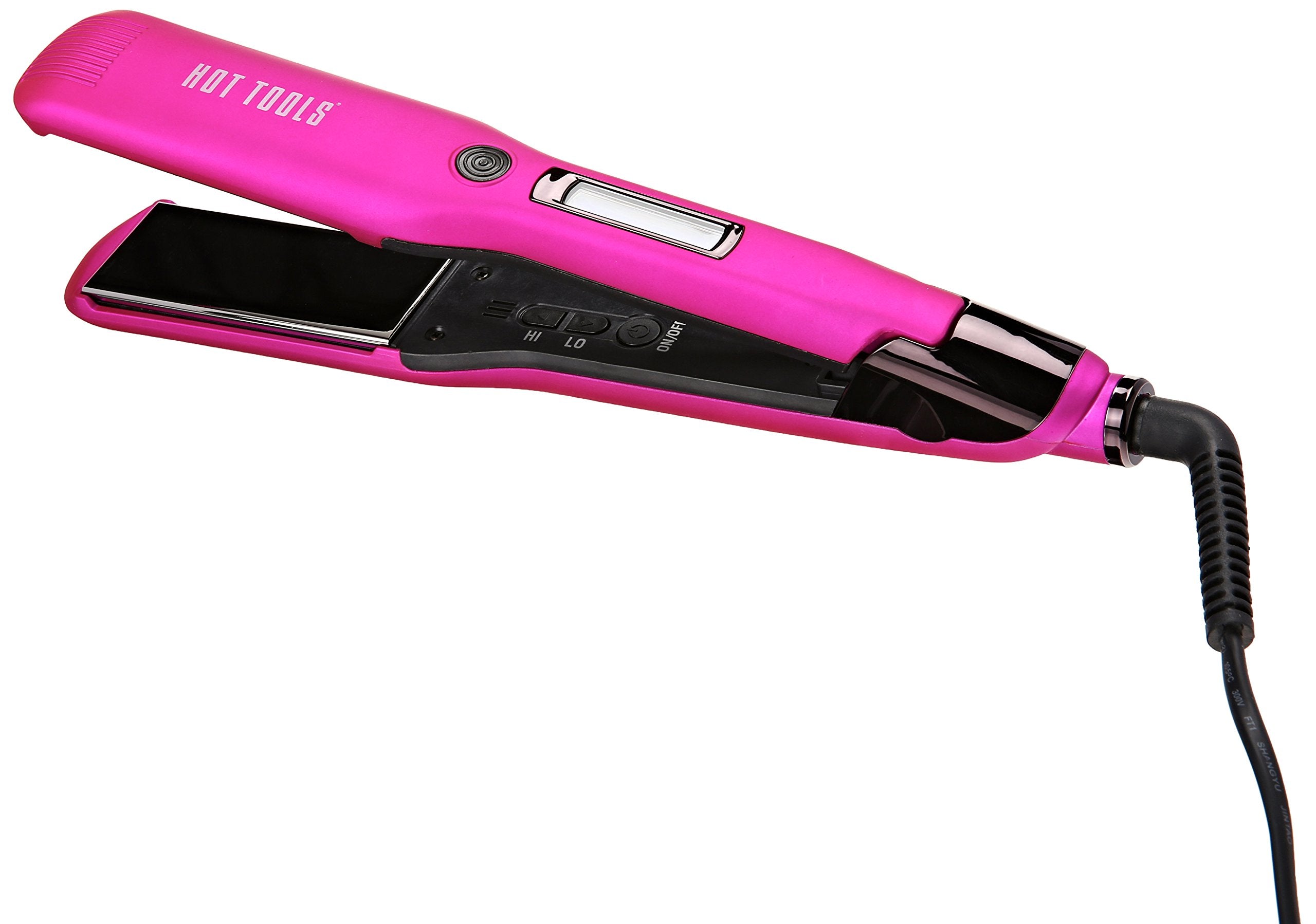 Hot Tools Professional Titanium Digital Flat Iron, Fabulous Fuscia, 1.5 Inch