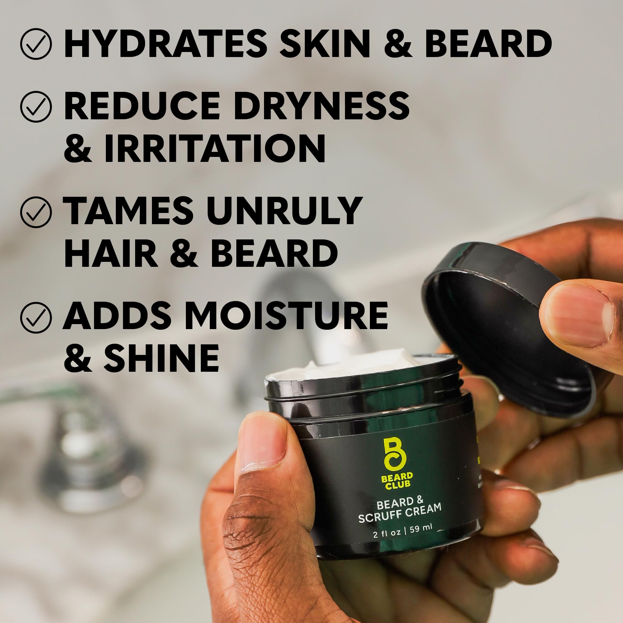 The Beard Club Original Beard Cream - Moisturizing And Hydrating For Healthier Facial Hair & Skin