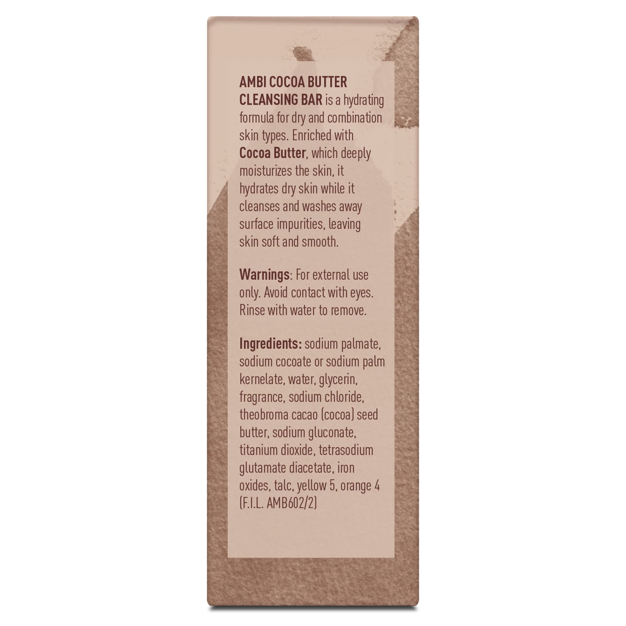 Ambi Cocoa Butter Cleansing Bar 3.5 Oz (Pack Of 4)