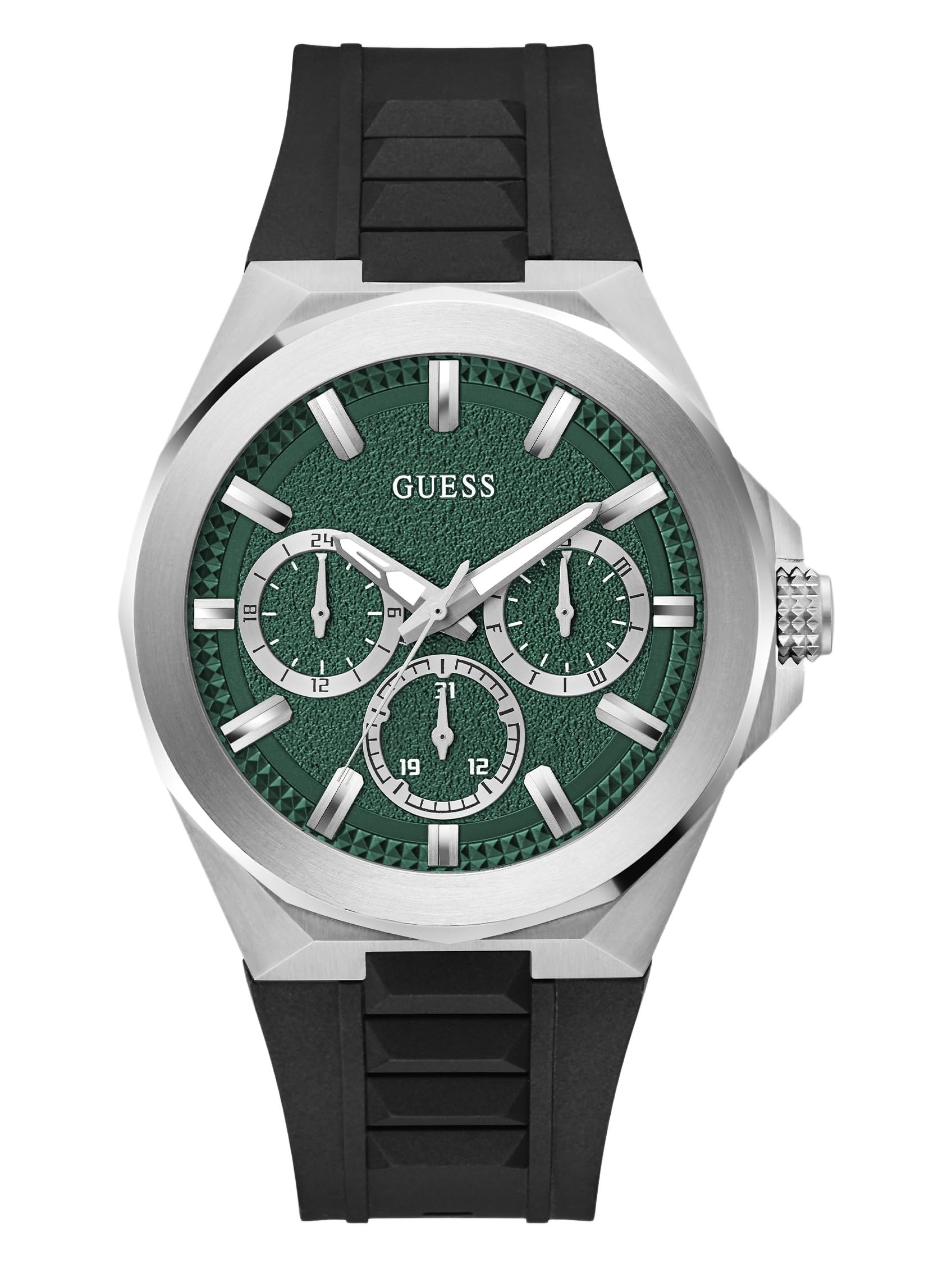 Guess Mens Green Round Dial Analog Watch  Gw0799G3