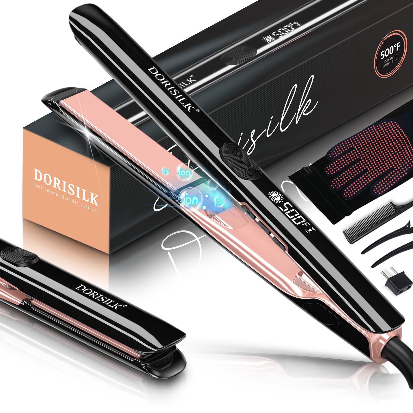 DORISILK 500 Degree High Temp Professional Hair Straightener