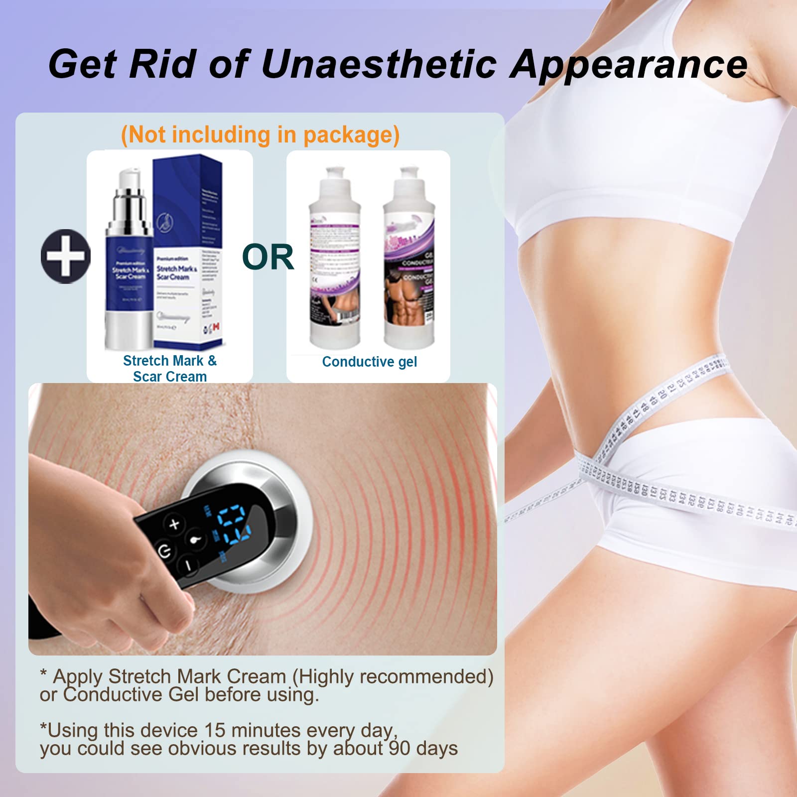 Cxgrise Body Shaping Machine Belly Arm Cellulite Stretch Mark Massager Tightening Device For Leg Ideal Gift For Mom