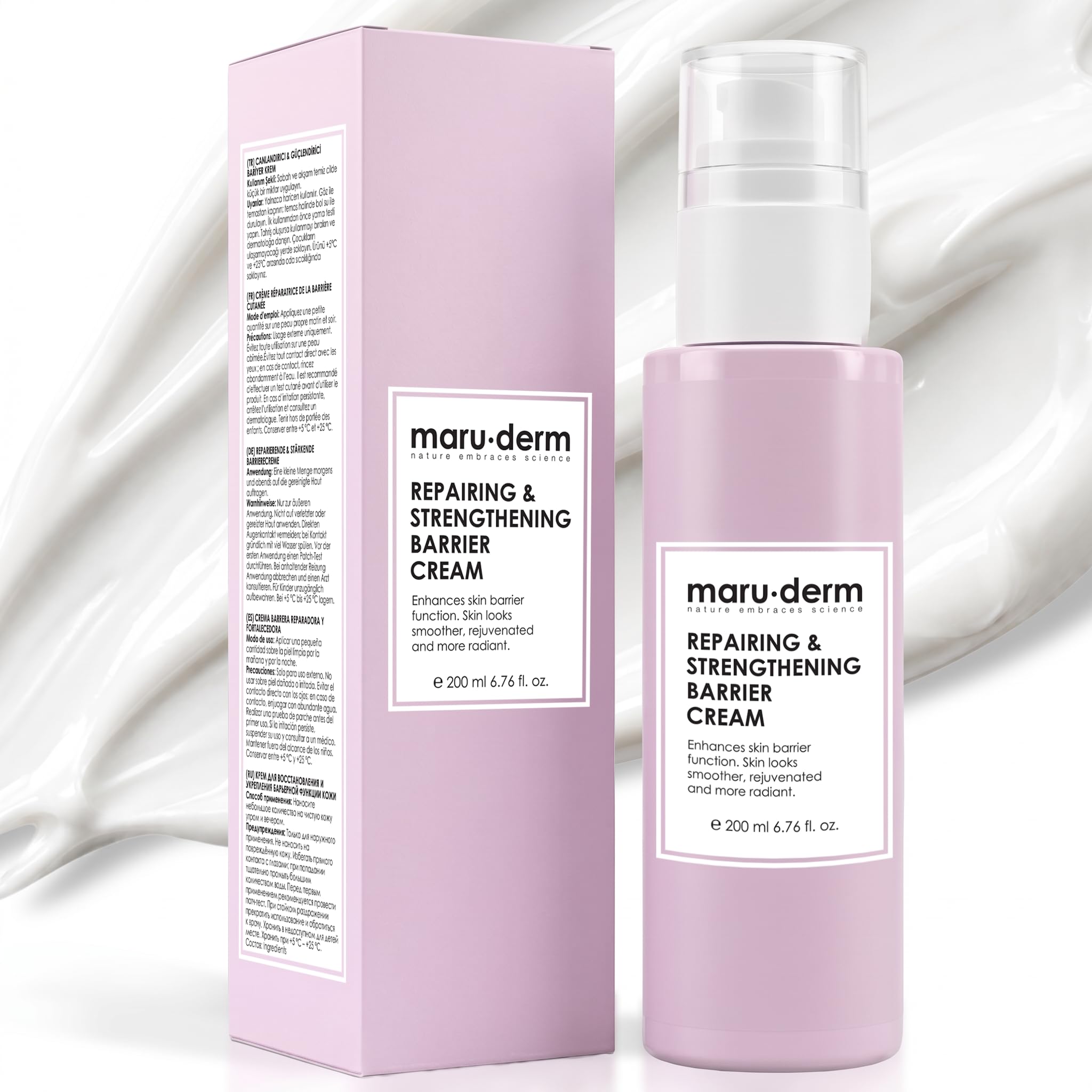 Maruderm Barrier Repair Cream for Dryness, Moisture Loss, Rough Texture & Sensitive Skin  5% Panthenol & 2% Ceramide NP  Deep 