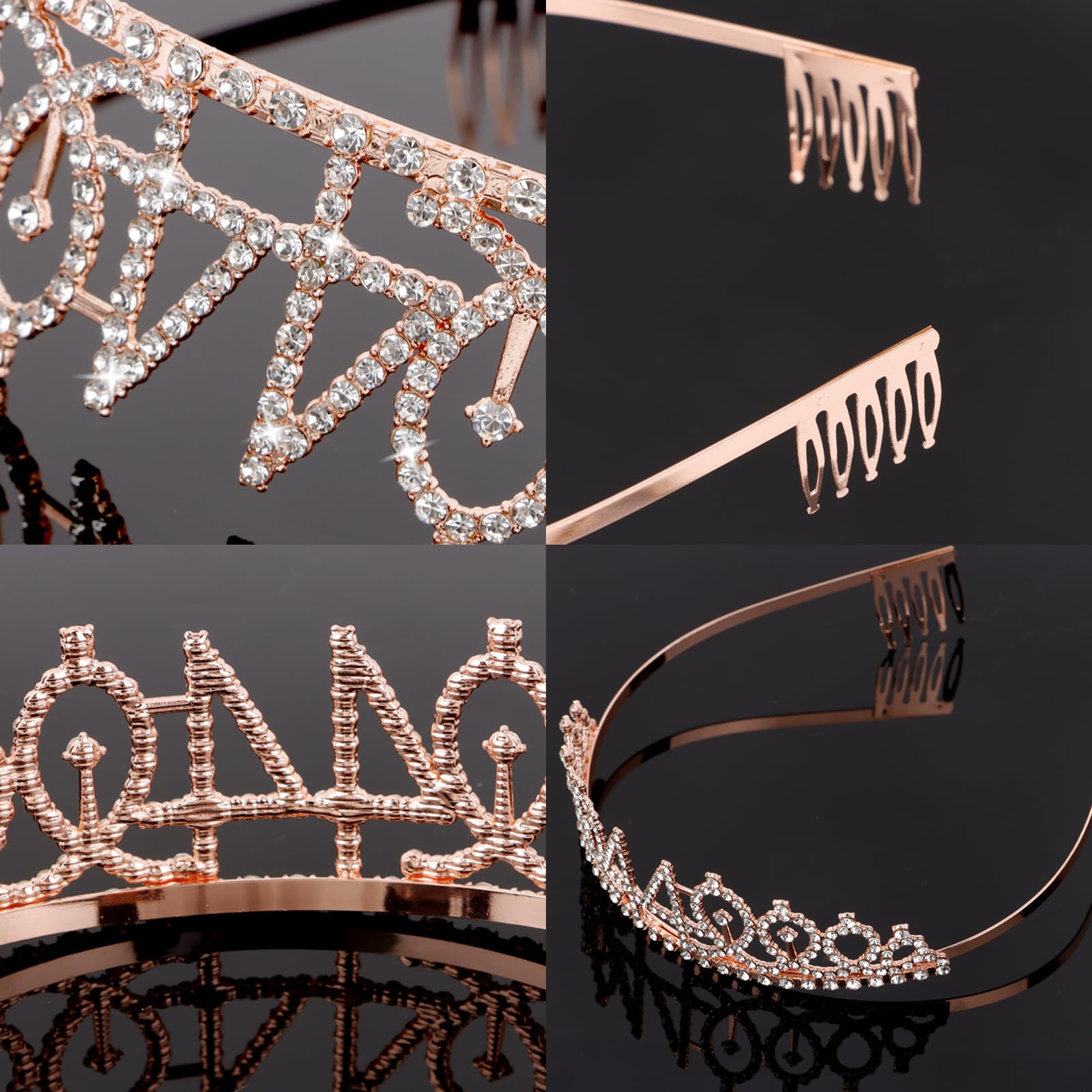 Cieher 44Th Birthday Crown + 44Th Birthday Sash + Pearl Pin Set, 44 & Fabulous Birthday Sash, 44 Birthday Tiara, 44Th Birthday D