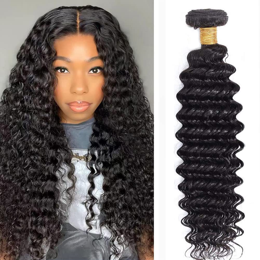 Deep Wave Bundles Human Hair 1 Bundles Water Wave Bundles 12A Brazilian 100% Unprocessed Virgin Human Hair Wet And Wavy Bundles