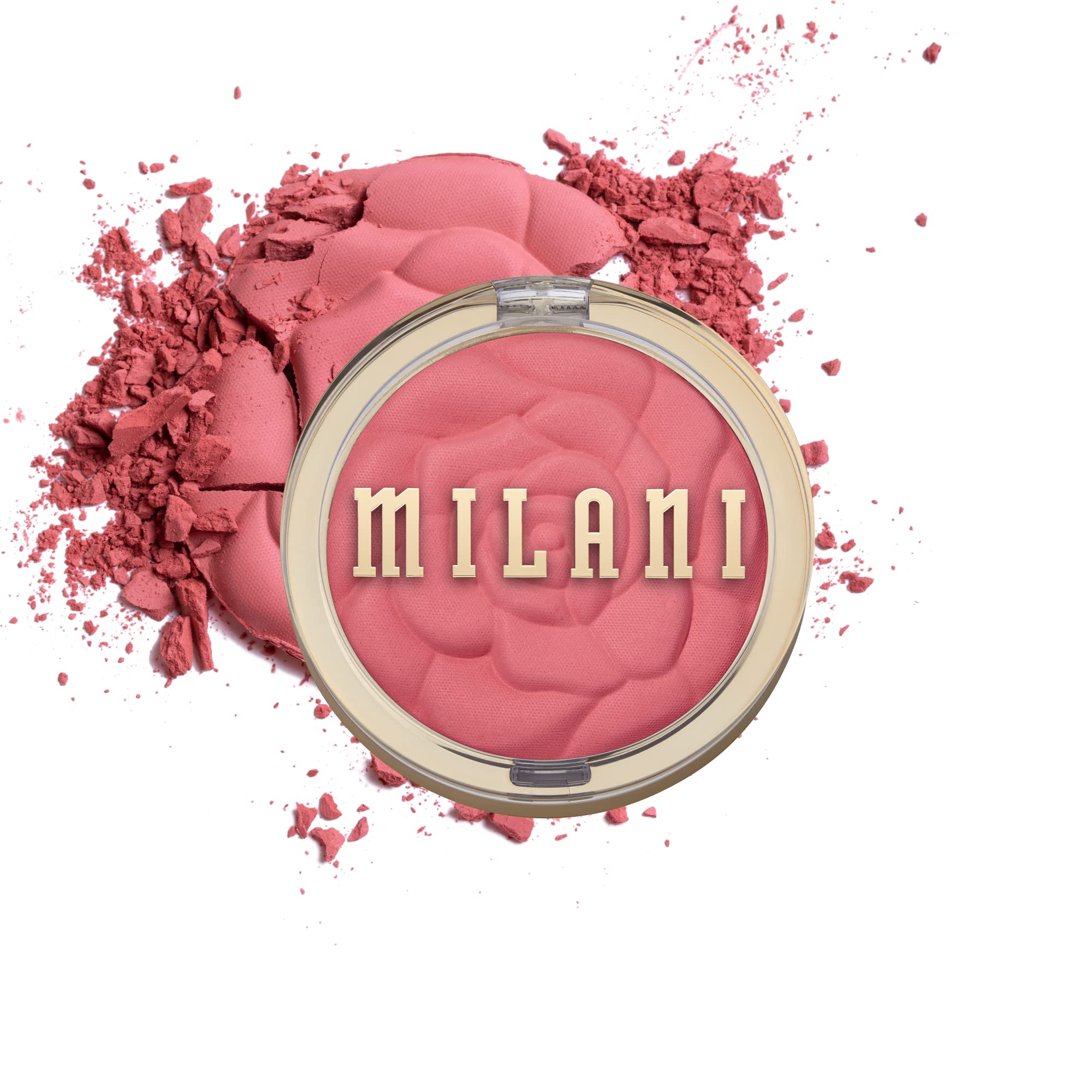 Milani Rose Powder Blush - Wild Rose (0.6 Ounce) Cruelty-Free Blush - Shape, Contour & Highlight Face With Matte Or Shimmery Col