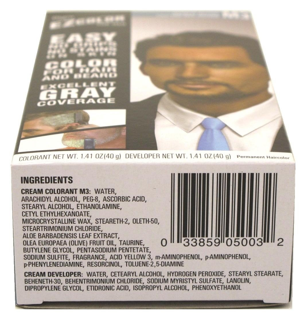 Bigen Ez Color For Men, Real Darkest Brown 1 ea (Pack of 3)