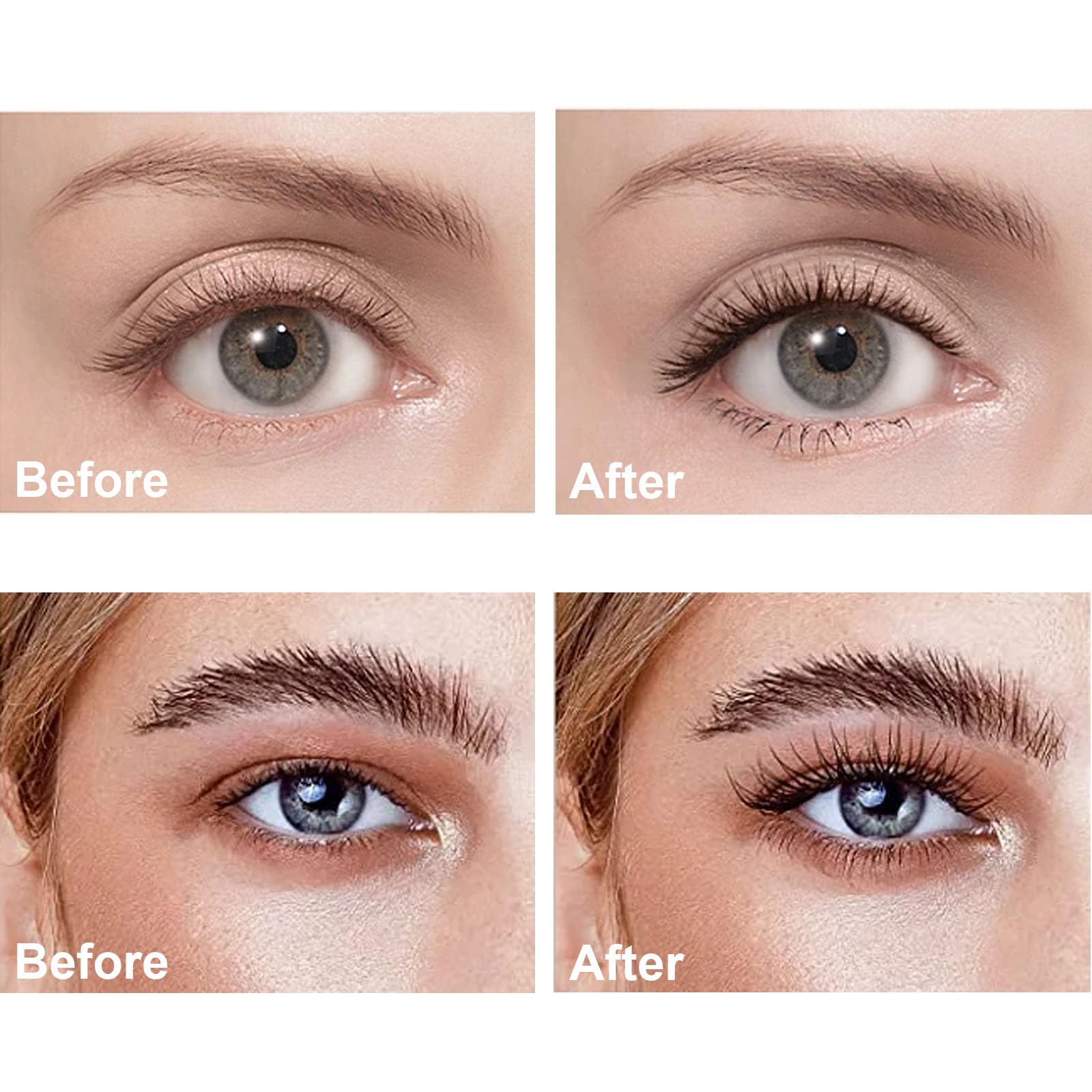 Mascara For Older Women, Black Mascara Volume And Length, Mascara For Seniors With Thinning Lashes Waterproof Mascara All Day, S