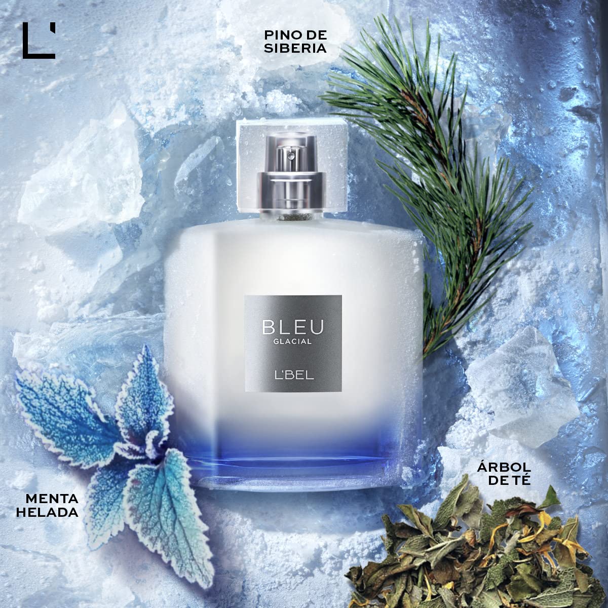 L'Bel - Bleu Glacial Men's Perfume Long Lasting 100 ml