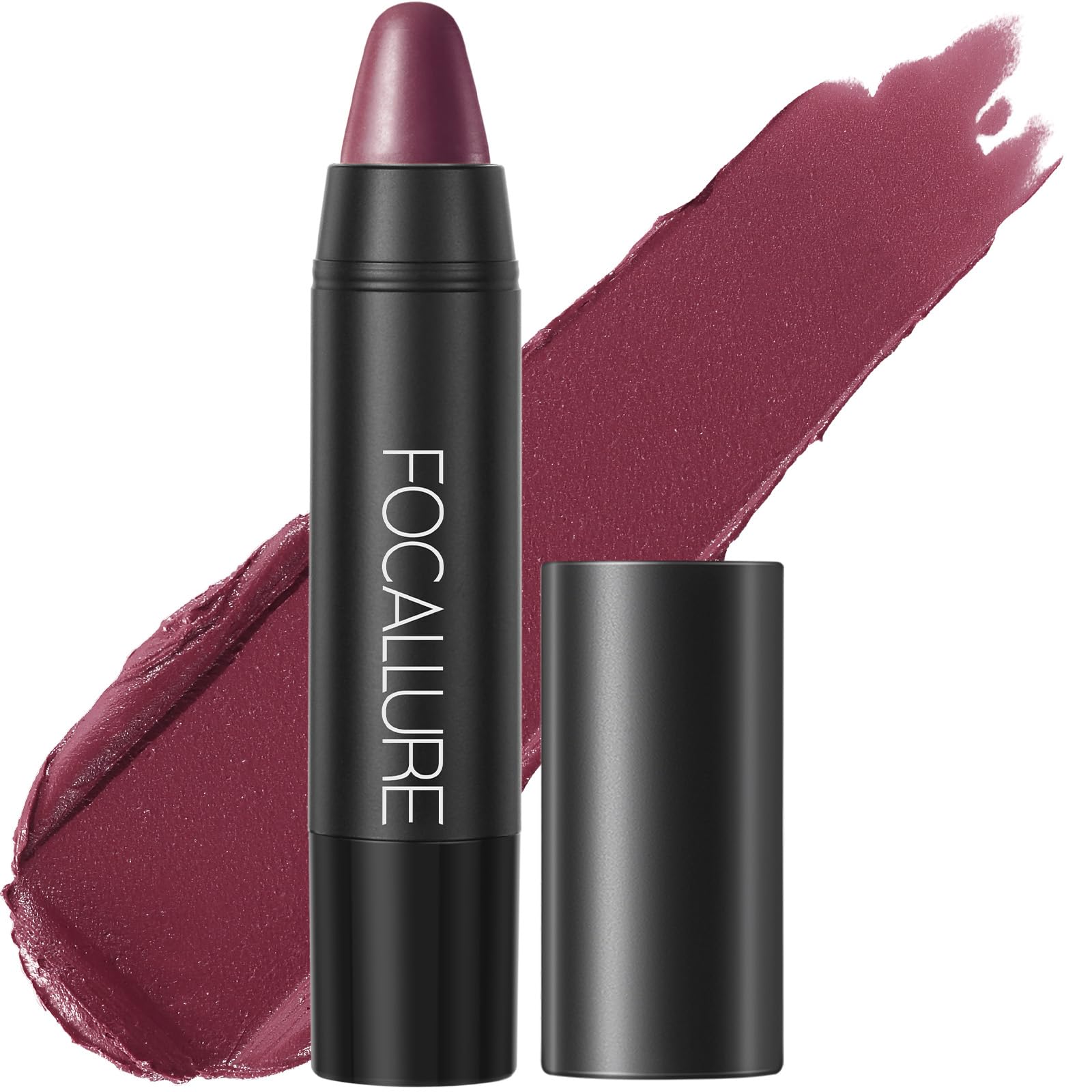 Focallure Ultra Chic Matte Lipstick,Rich Vitamin E Lip Crayon,Lightweight Matte Color Without Drying Or Fading,Long Lasting Wate
