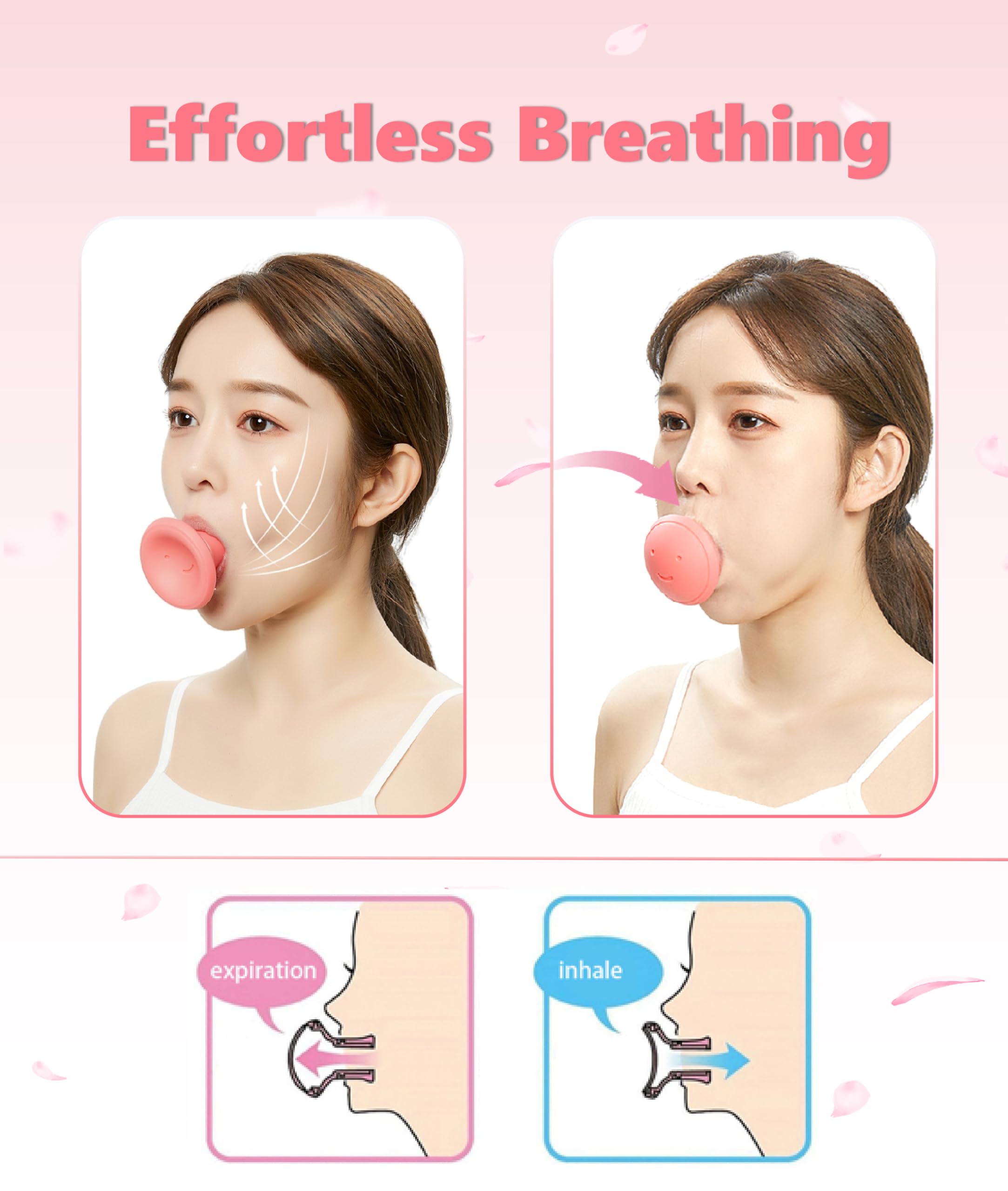 Fabater Face Exerciser - Facial Yoga Tool for Skin Firming & Anti-Wrinkle, V Shape Double Chin Slimmer Device