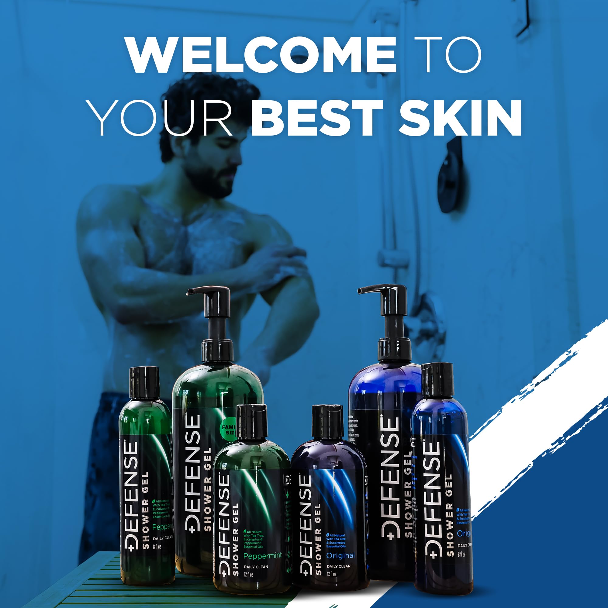 Defense Soap Organic Tea Tree Body Wash  All Natural Shower Gel With Tea Tree Oil, Eucalyptus Oil, And Aloe Vera. Wrestling Insp