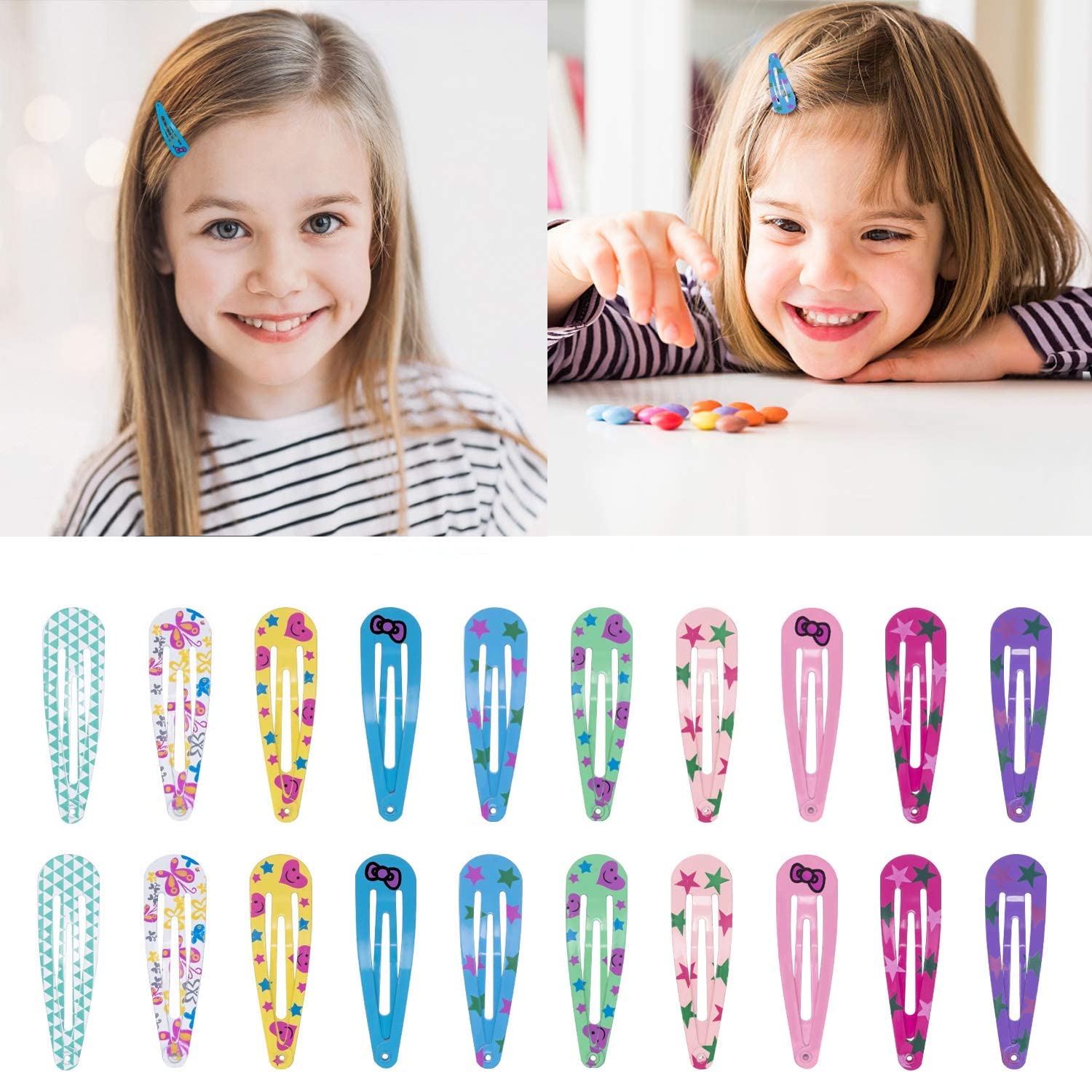 Ghelonadi Hair Clips For Women Girls No Slip Metal Tic Tac Hairpins Hair Accessories Ladies Hair Styling Snap Hair Pins Hair Bar