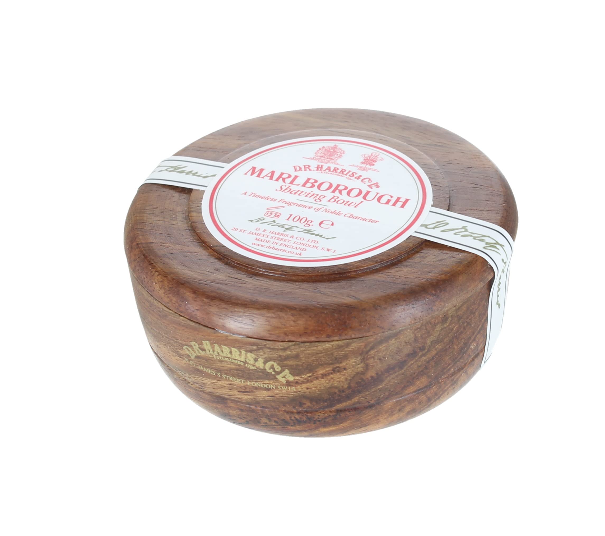 D.R. Harris Marlborough Shaving Soap in Mahogany Bowl