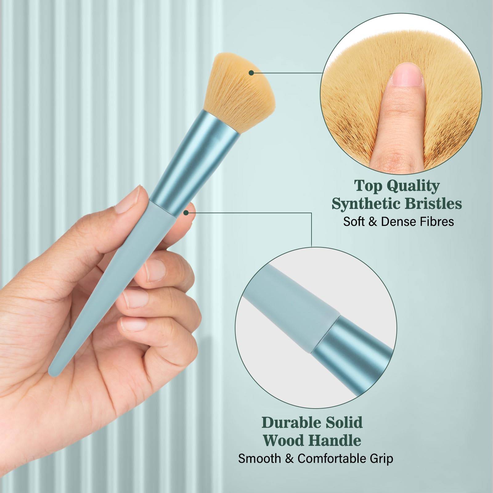 Makeup Brushes 20Pcs Makeup Brush Set With Foundation Eyebrow Blending Concealer Blush Eyeshadow Contour Lash Powder Brush, Trav