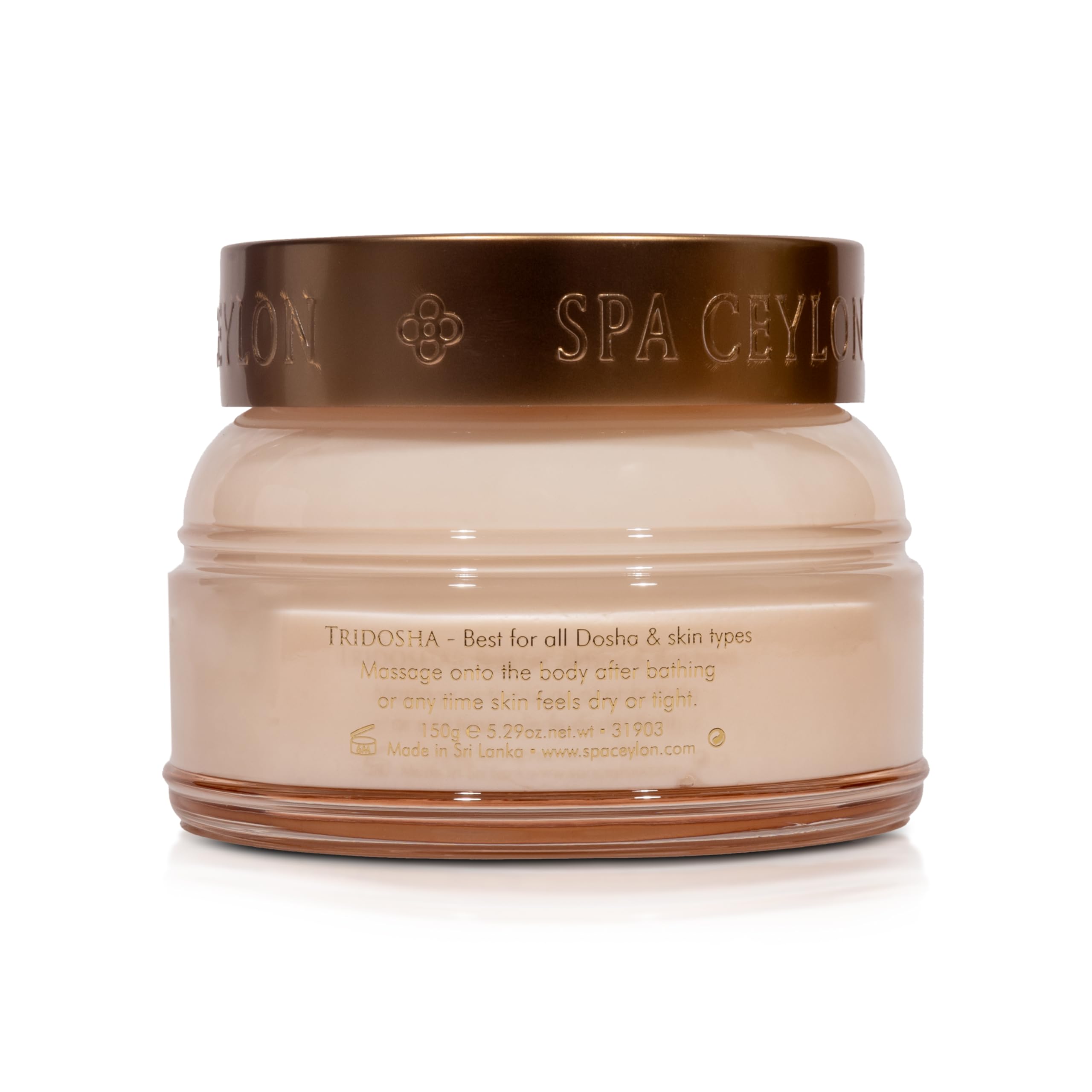 SPA CEYLON Virgin Coconut 10% Light Body Cream | Fast Absorbing | Hydrating | Skin Repair | Suitable for all skin types
