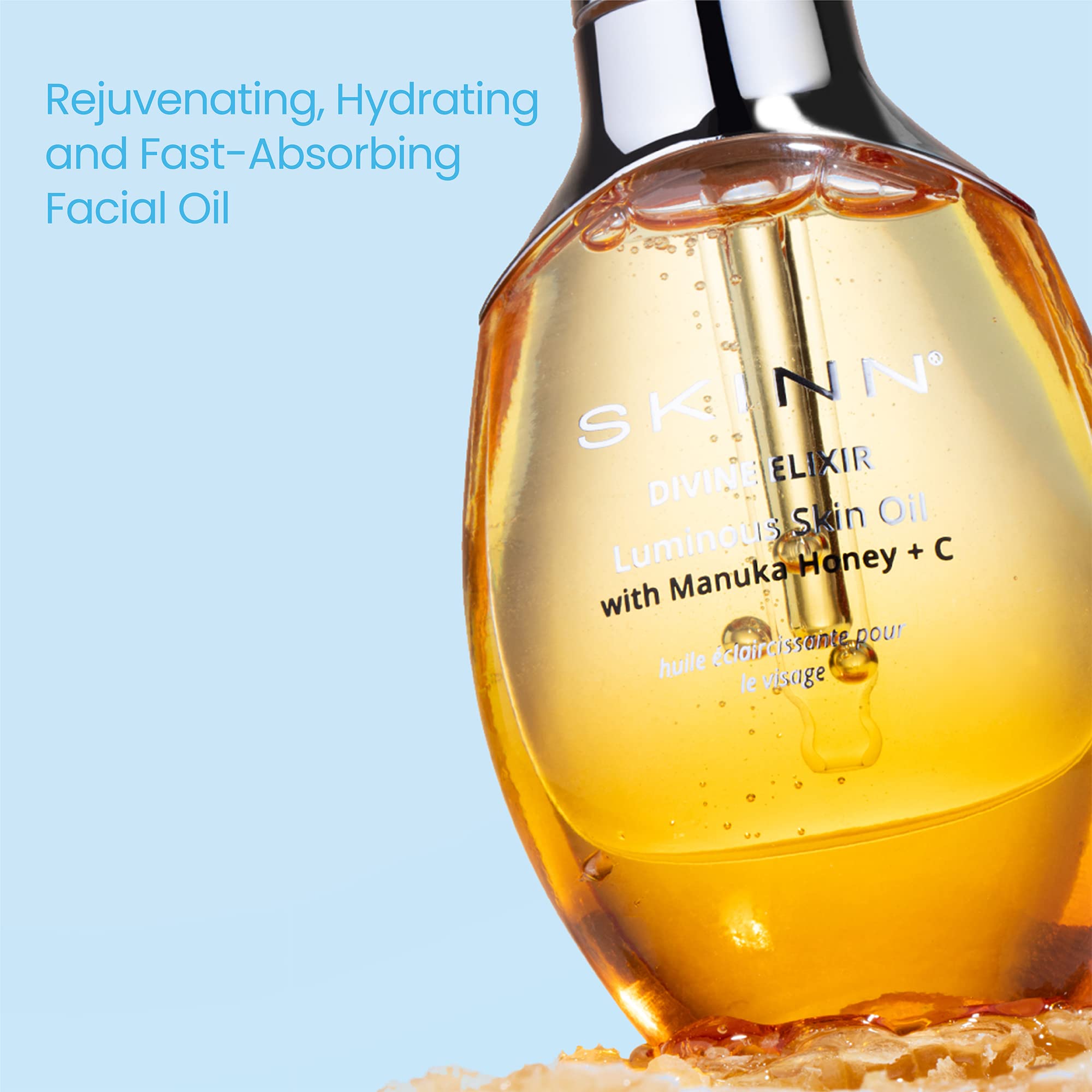 Skinn Luminous Facial Oil - Face Oil To Visibly Brighten, Firm, And Hydrate - Hydrating Oil For Anti-Aging And Dry Skin To Reduc