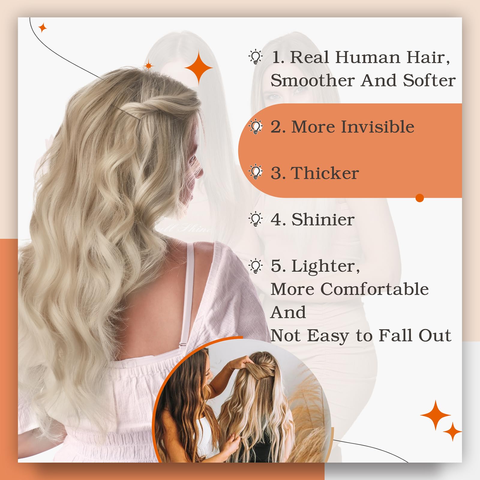 Full Shine Blonde Tape In Hair Extensions Human Hair 14Inch Double Sided Tape Color 19/8/60 Grey Fading To Ash Brown And Blonde