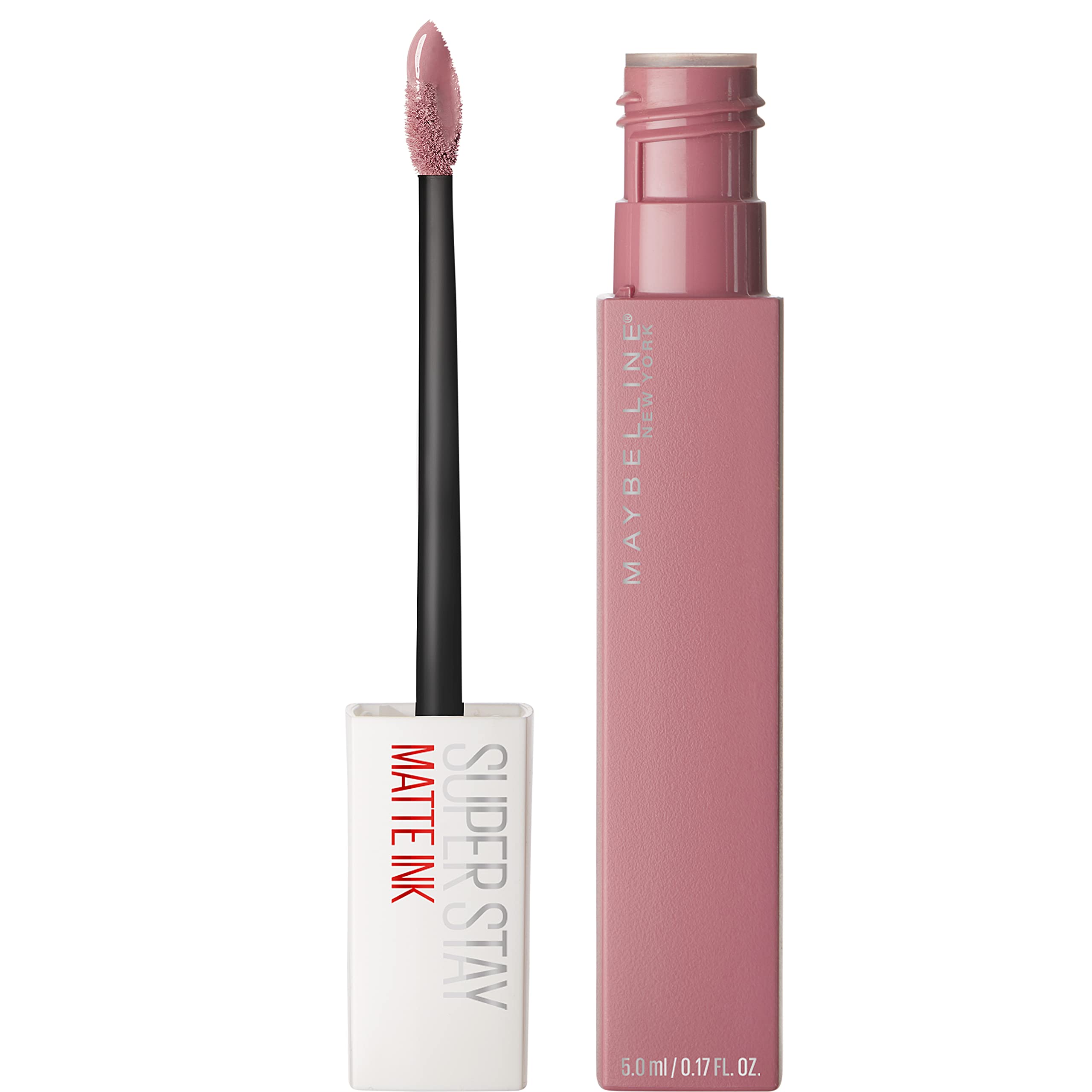 Maybelline Super Stay Matte Ink Liquid Lipstick Makeup, Long Lasting High Impact Color, Up To 16H Wear, Dreamer, Warm Pink Neutr