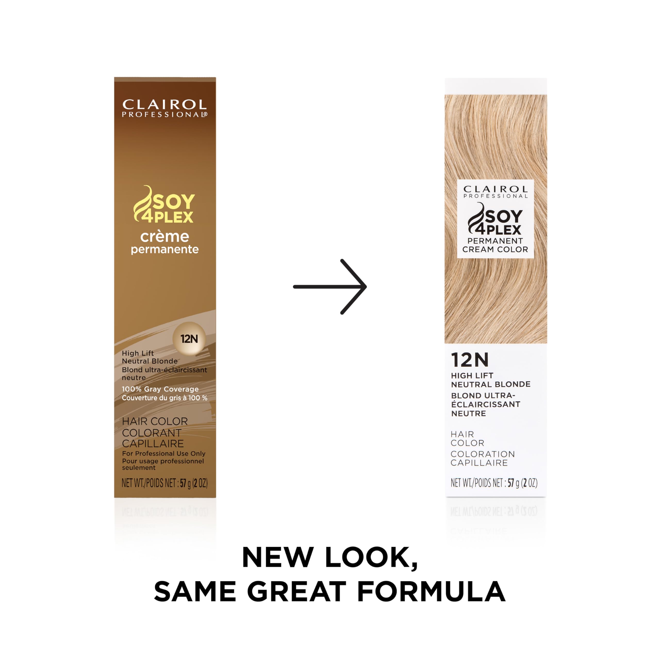 Clairol Professional Crme Permanente, 12n High Lift Neutral Blonde, 2 oz. - Packaging May Vary