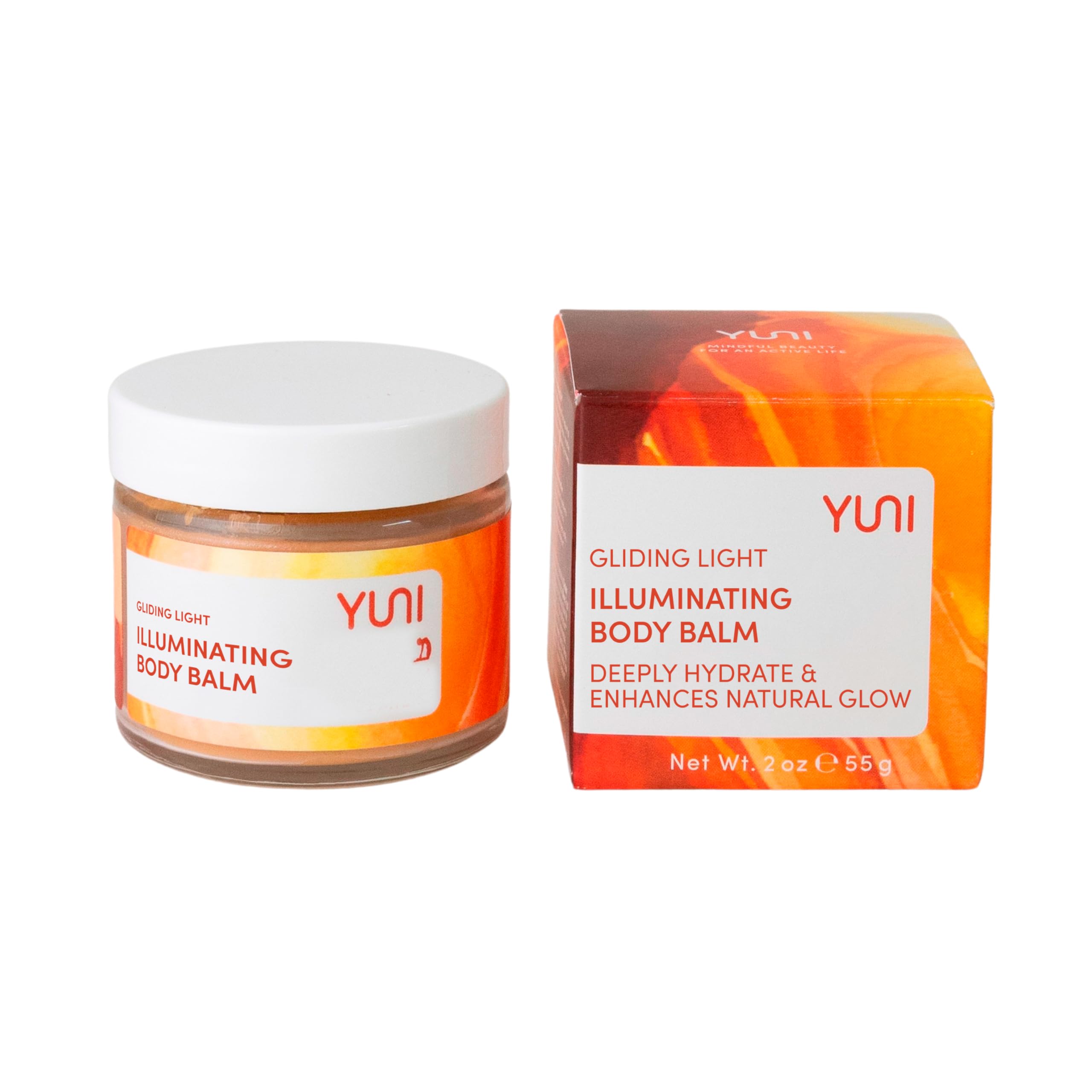 YUNI Beauty Body Moisture Balm (2 oz) Gliding Light Illuminating Balm for Glowing Skin - Nourish, Restore, Hydrate Dry Skin - Na
