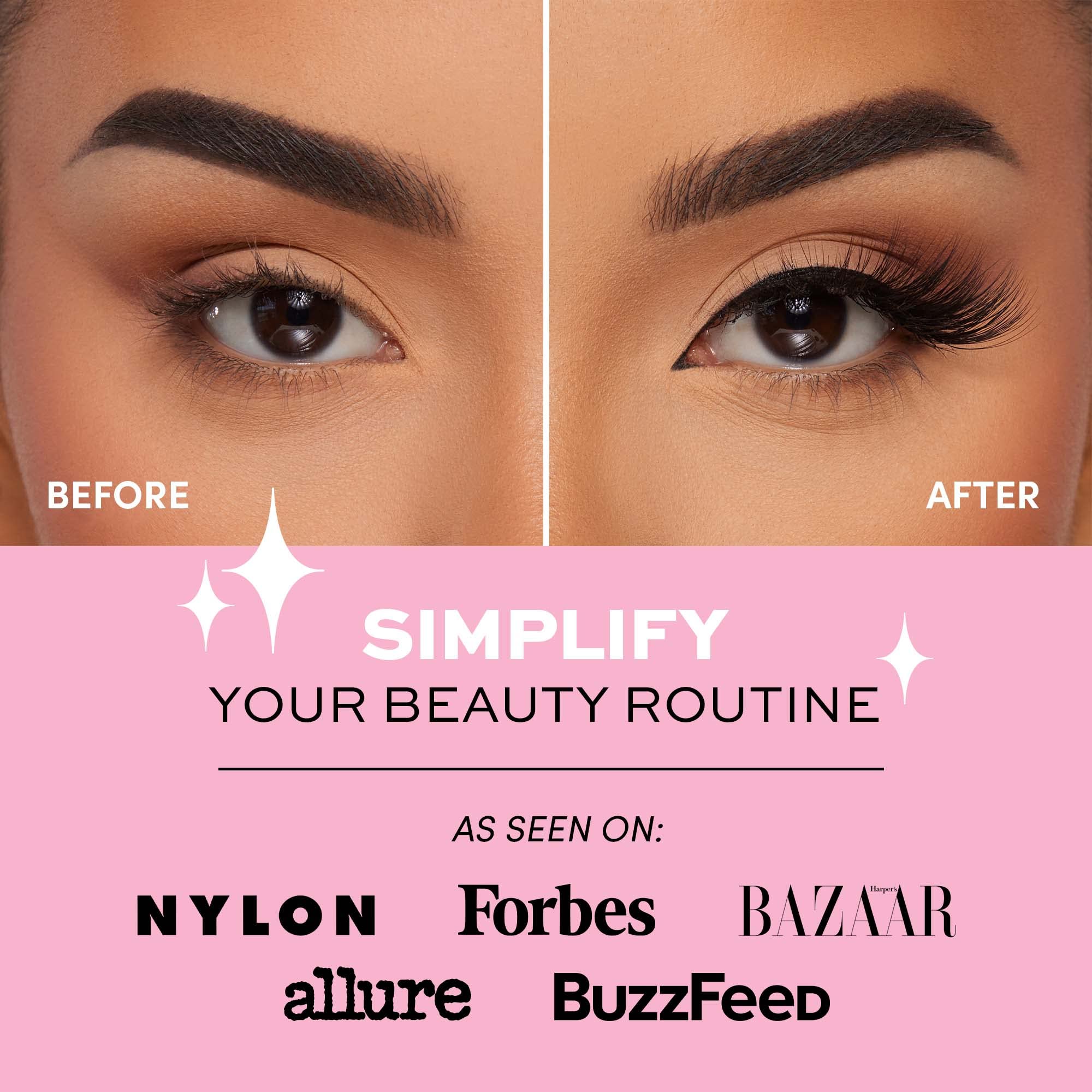 Glamnetic Magnetic Eyelashes - Vibe | Long Magnetic Lashes, 60 Wears Reusable Faux Mink Lashes, Dramatic, Cat Eye Winged - 1 Pai