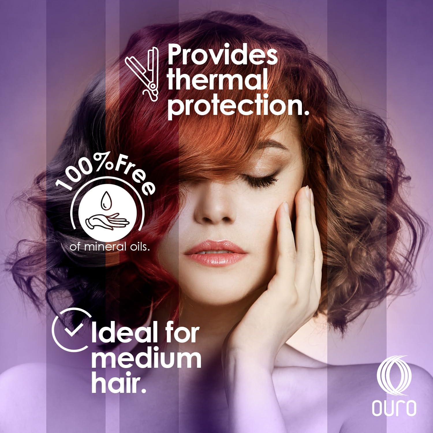 OURO Anti-Frizzy Hair Silk with Grape Seed Extract - Restores, Strengthens, Smooths, Provides Extreme Protection, Prevents Split
