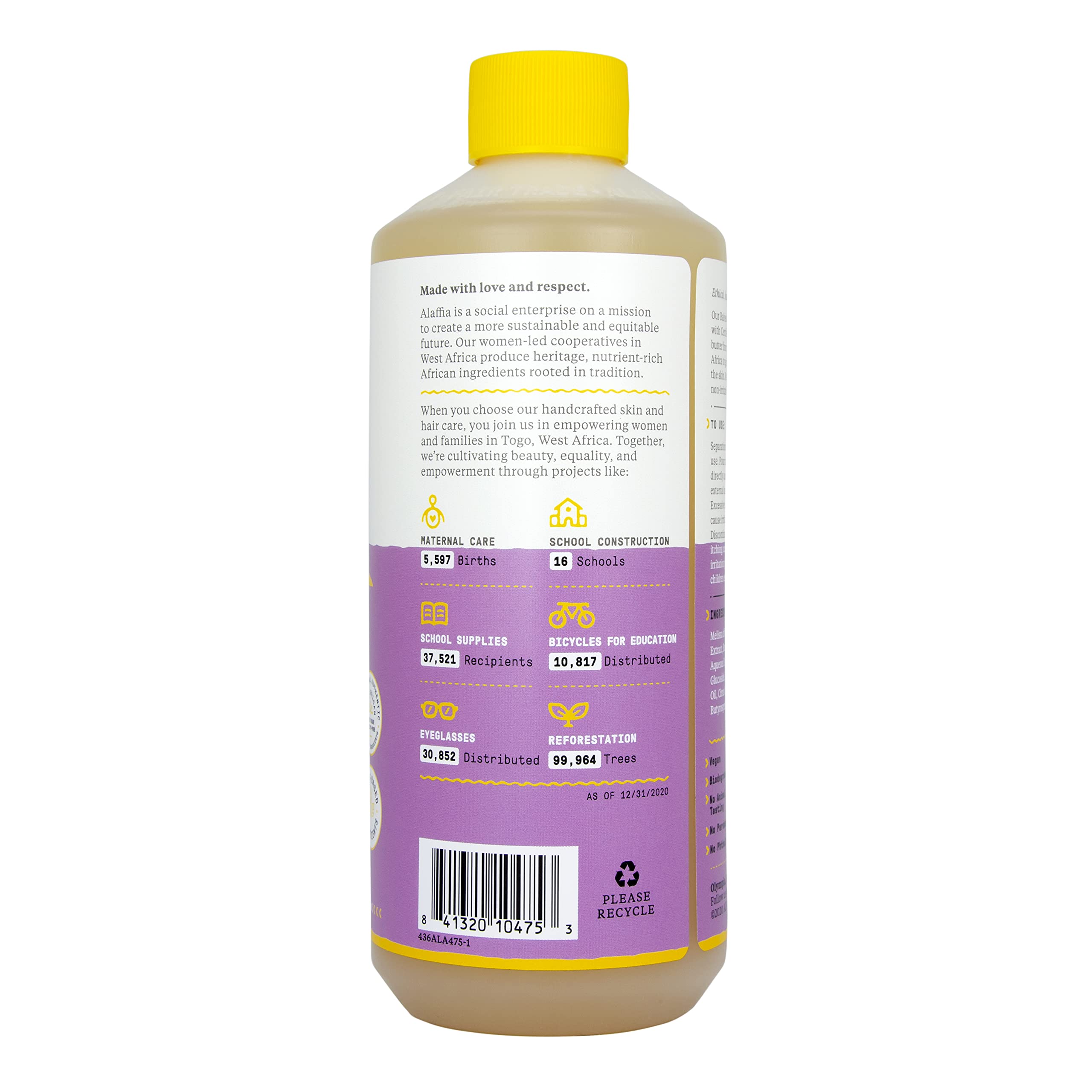 Alaffia Babies and Kids Bubble Bath, Gentle Bath Essentials for Delicate Skin, Plant-Based Formula That is Paraben & Sulfate-Fre