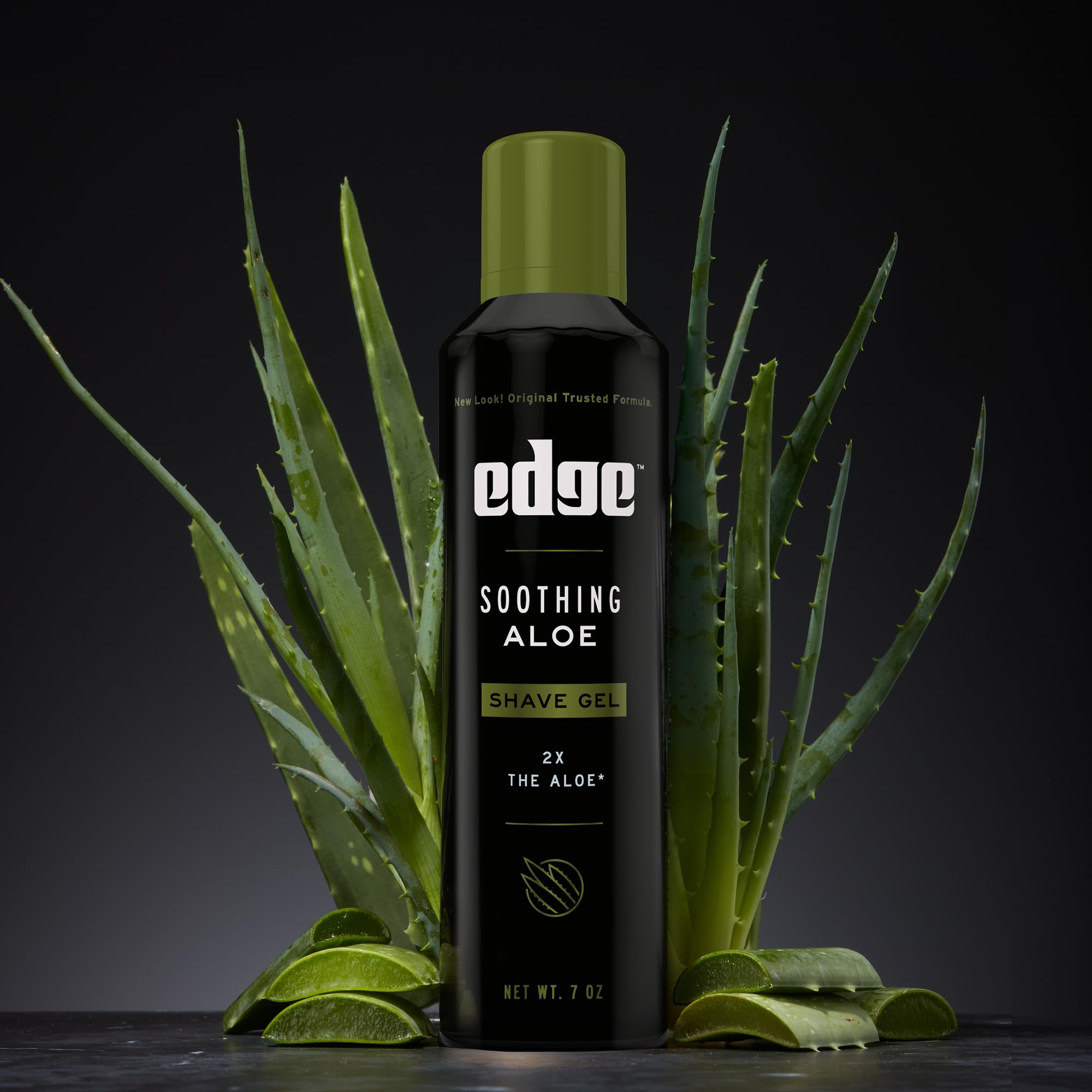 Edge Shaving Gel for Men, Soothing Aloe with Twice The Aloe, (6 Pack) - Shave Gel For Men That Moisturizes, Protects and Soothes