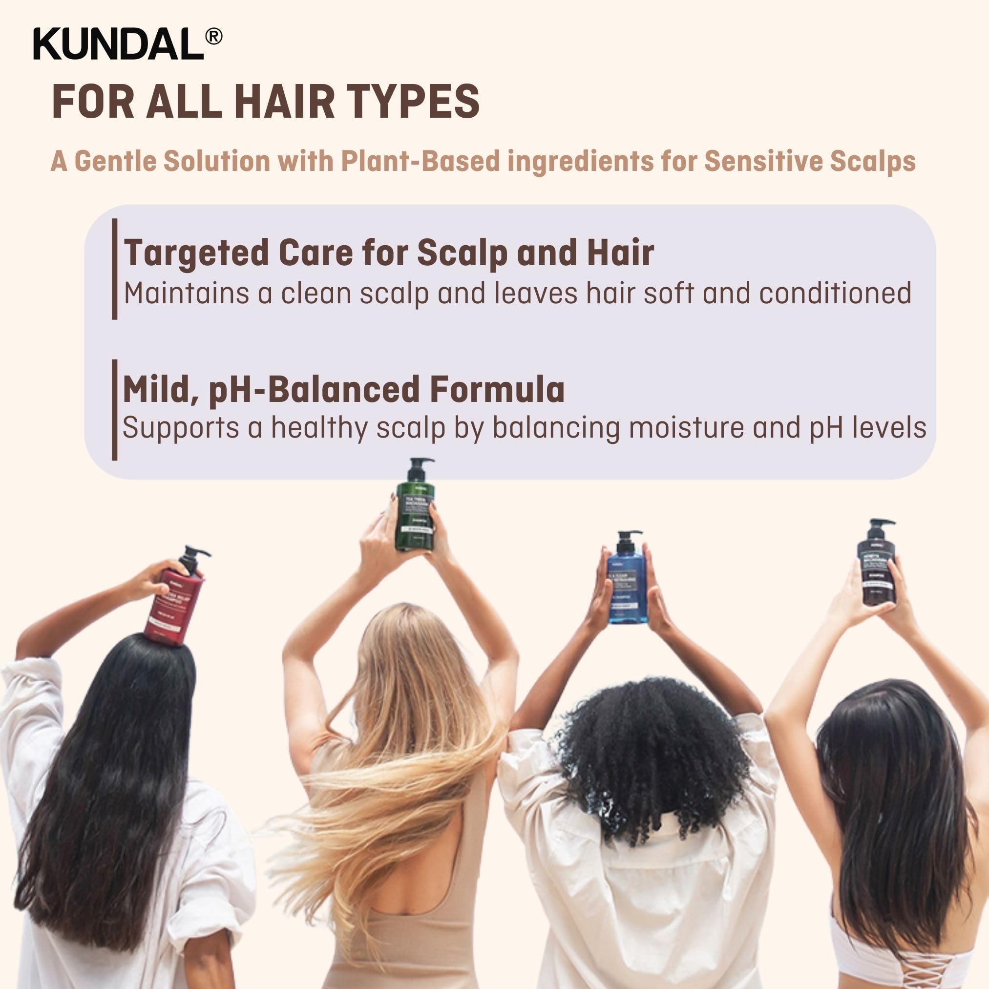 Kundal Natural Hair Shampoo And Conditioner Set [Cherry Blossom Scent]- Ultimate Damage Hair Repair Strengthen, Nourish Dry, Wit