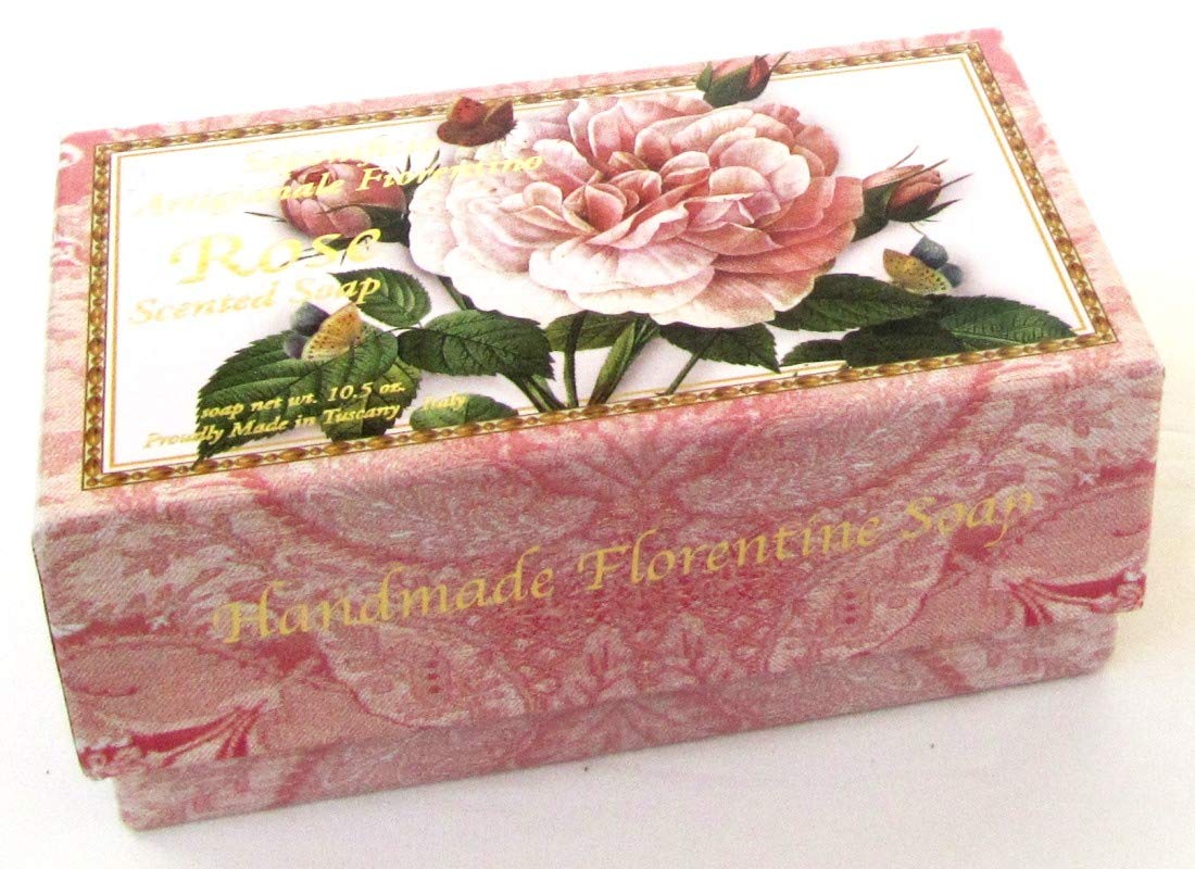 Saponificio Artigianale Fiorentino Rose Scented Italian Soap 10.5 Ounces