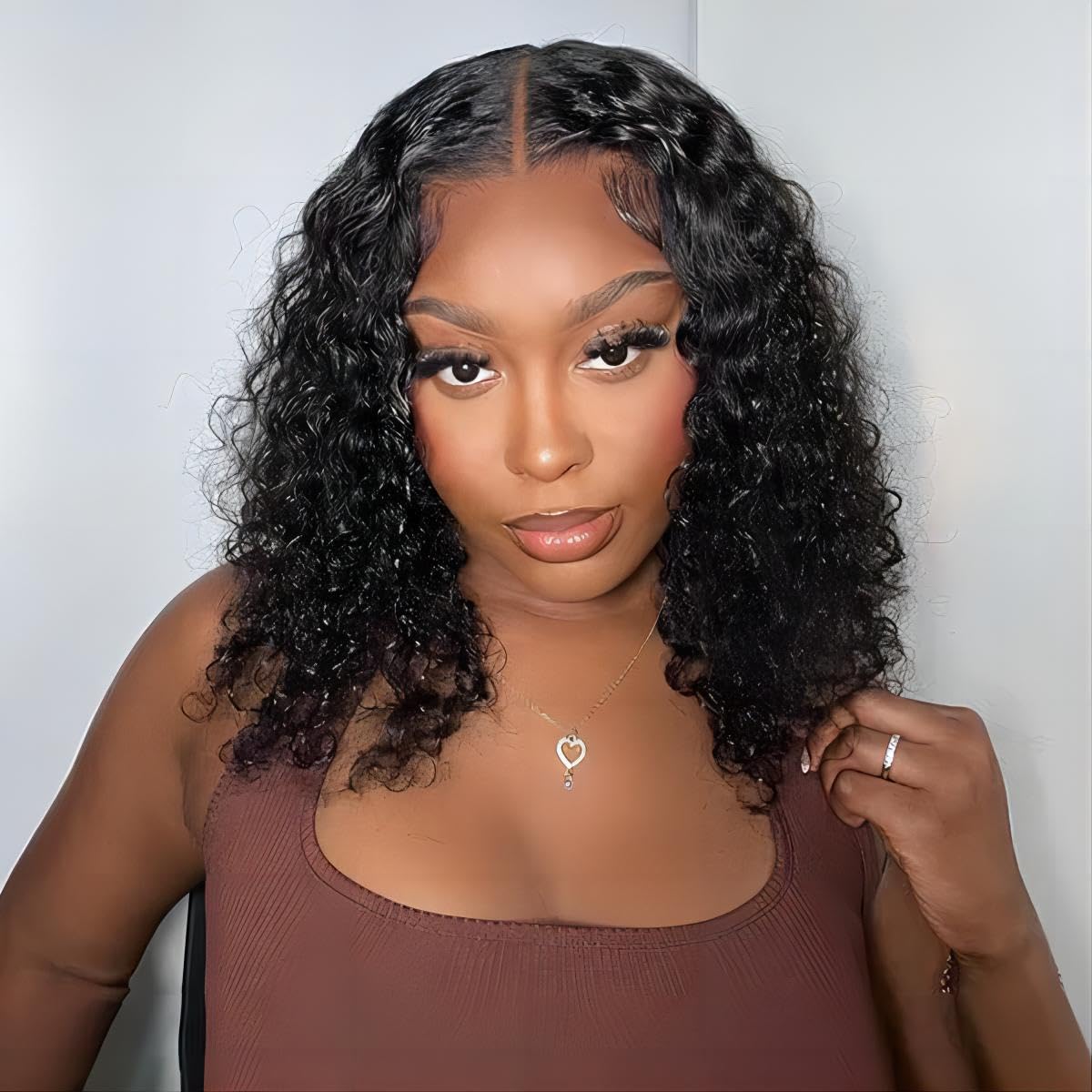 Isee Hair Wear And Go Glueless Wigs Bob Wigs Human Hair Pre Plucked Water Wave Lace Front Wigs Human Hair Upgraded No Glue Trans