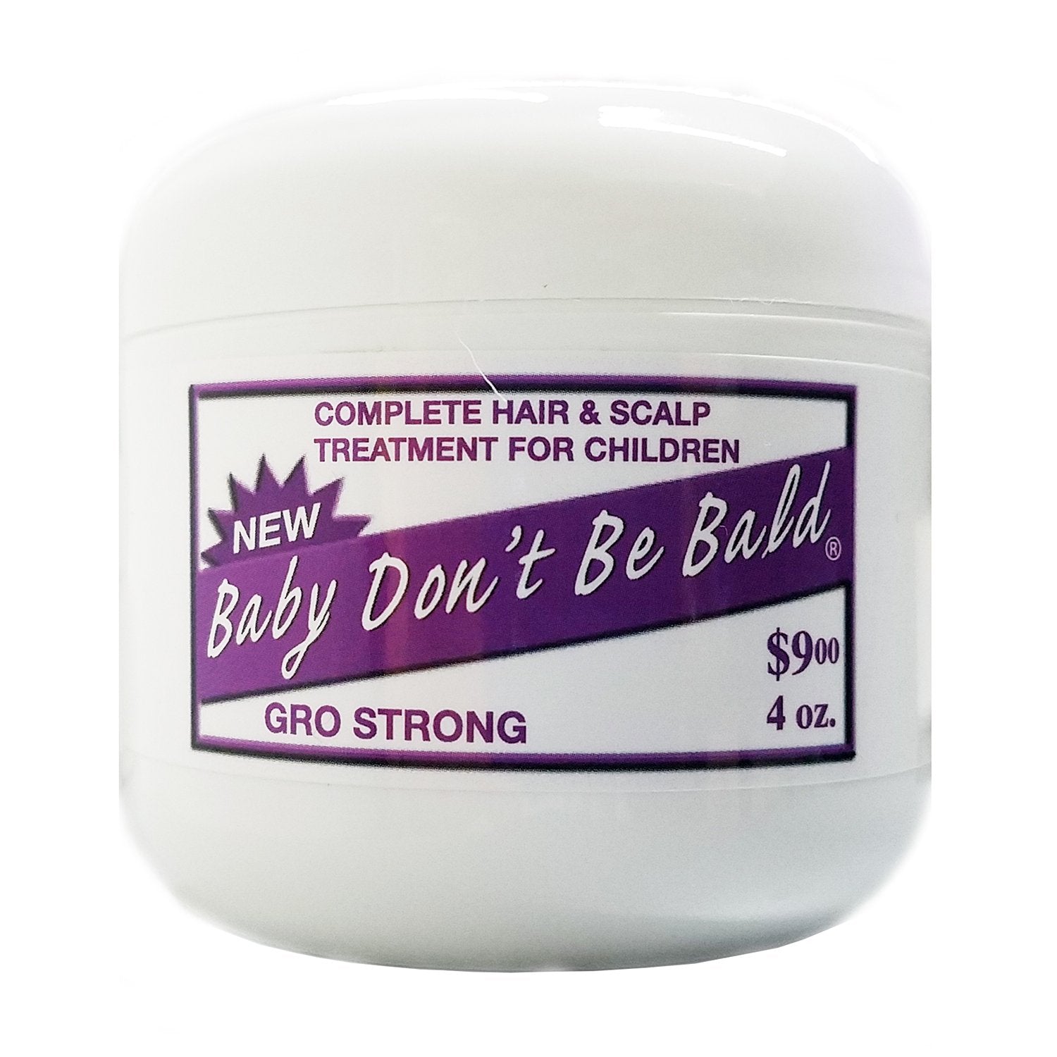 Baby Don't Be Bald Gro Strong Hair Growth Treatment - 4oz, Nourishing Formula for Healthy Hair