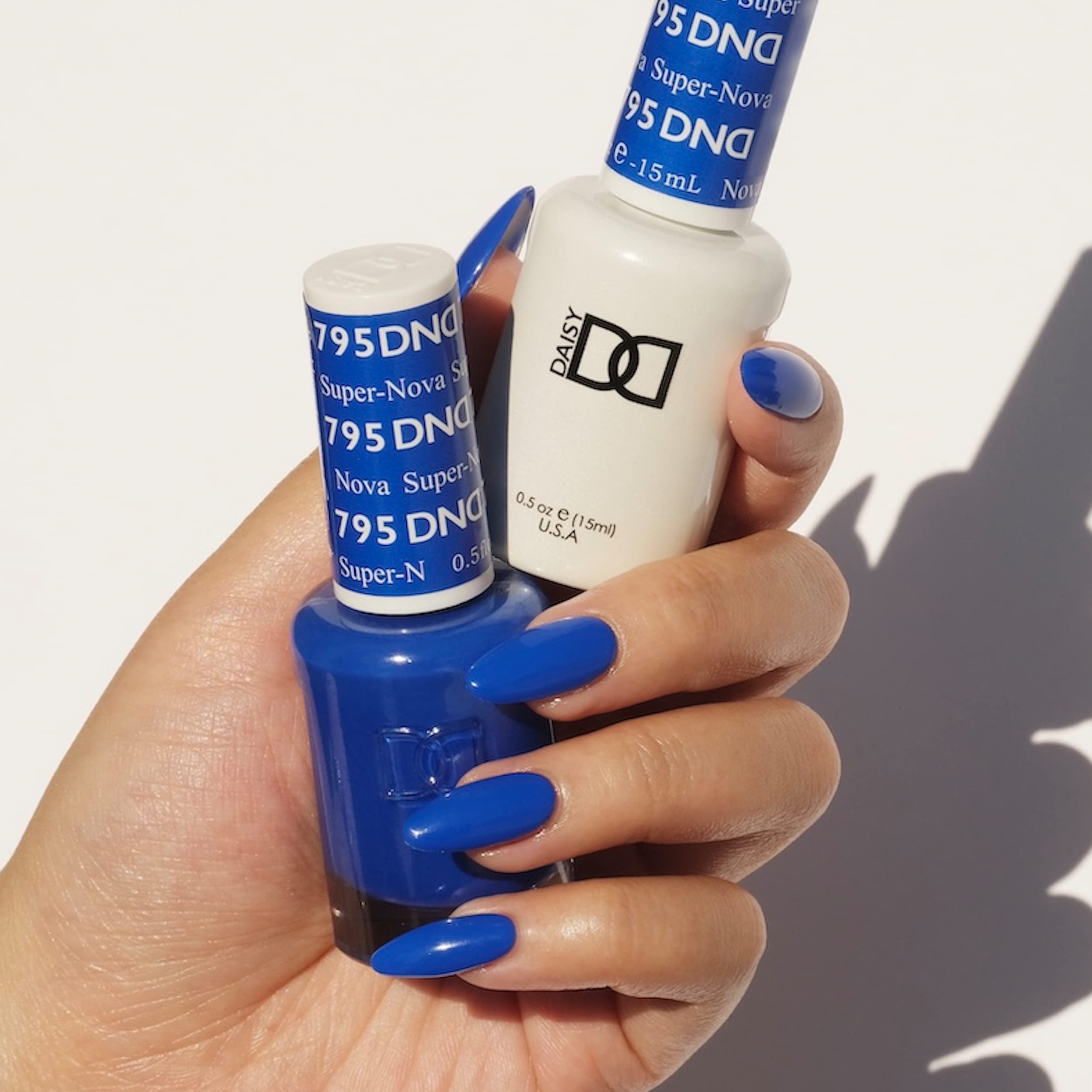 Dnd Gel Polish Set, Blue Collection, Uv/Led Gel Polish And Air Dry Nail Lacquer, Matching Chip-Free Polish Duo, 795 Super-Nova,
