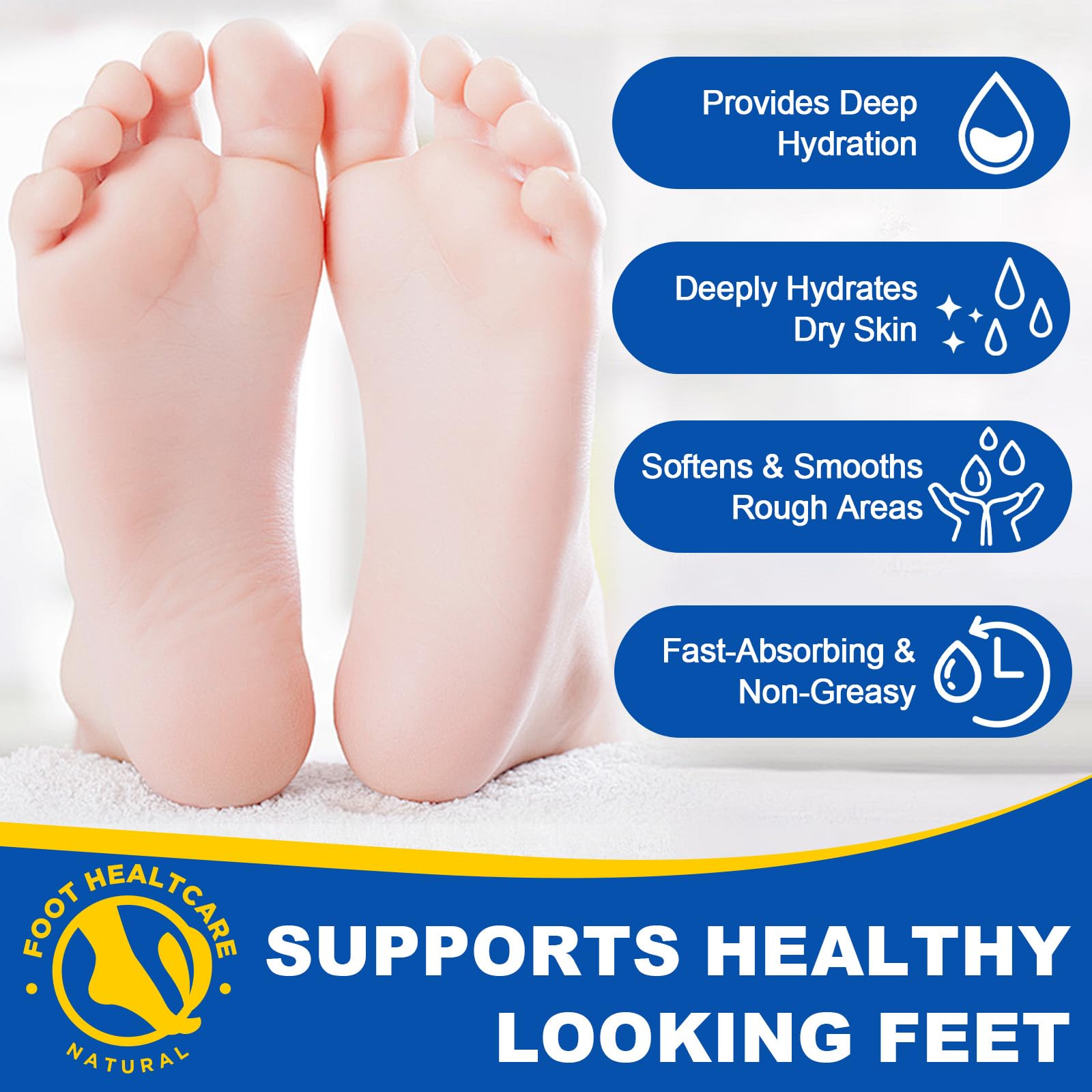 Bieyoc 60% Urea Cream with 2% Salicylic Acid, Urea Foot Cream Stick for Cracked Heels, Calluses and Rough Skin, Portable Foot Ba