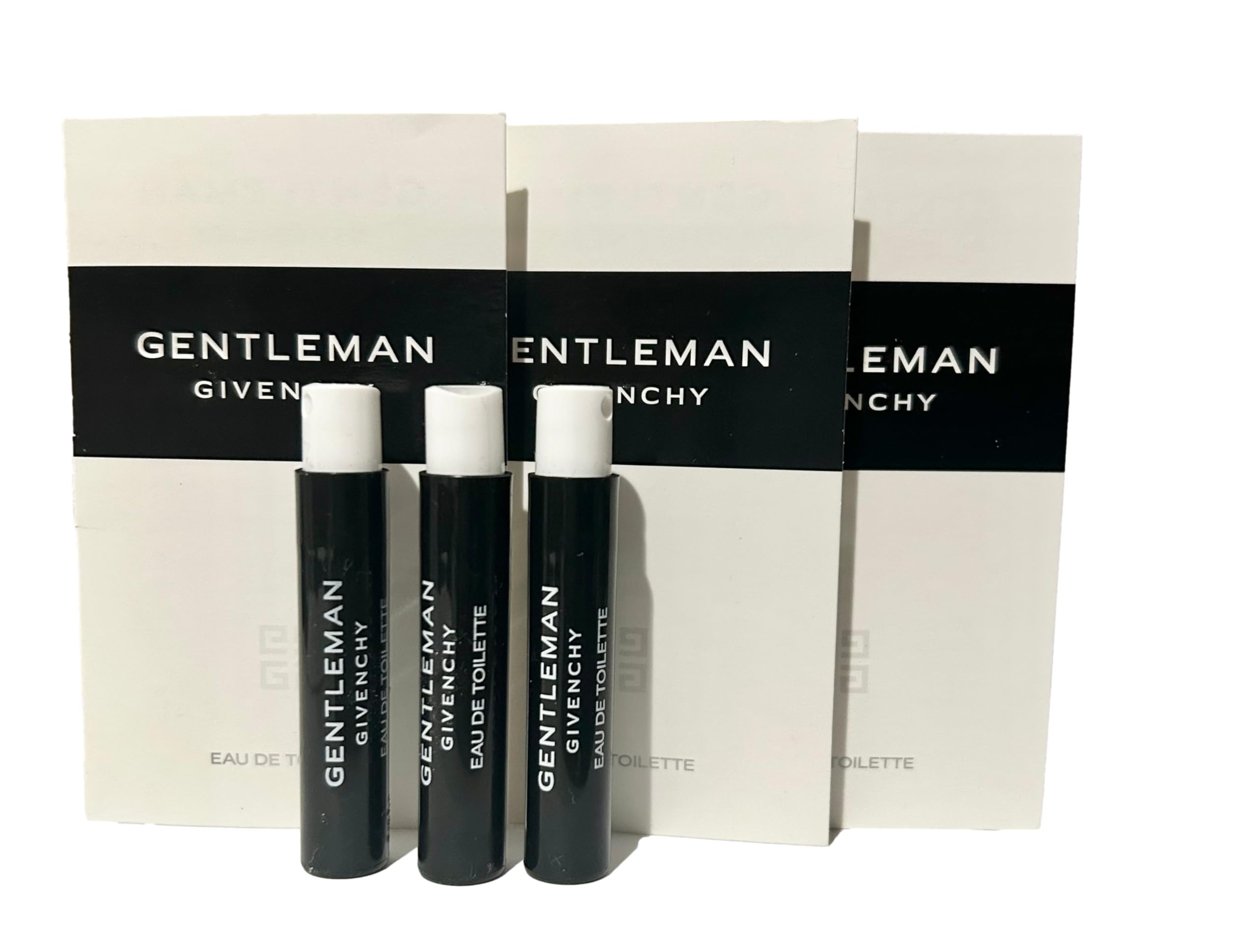 Givenchy Gentleman EDT MEN Sample Perfume Spray Trial Size Partially Filled Vials 1 ml / 0.0 fl oz (set of 3) - 7380