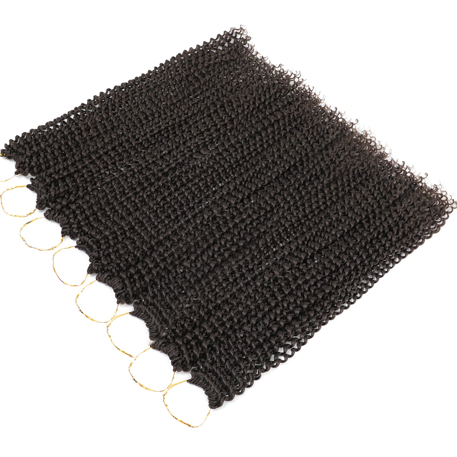Passion Twist Hair Dark Brown 24 Inch 8 Packs Water Wave Crochet Hair For Women Passion Twists Braiding Hair Long Bohemian Croch