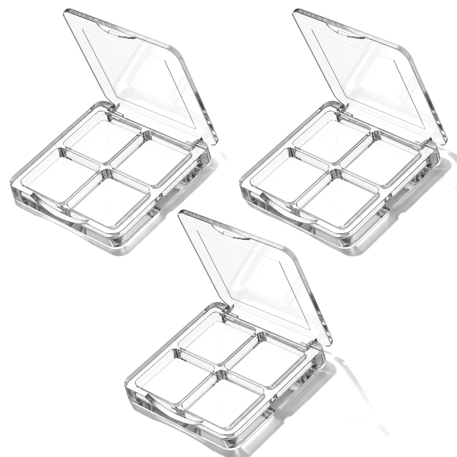 YUXMU 3Pack Empty Lipstick Palette,Transparent Depotting Makeup Containers